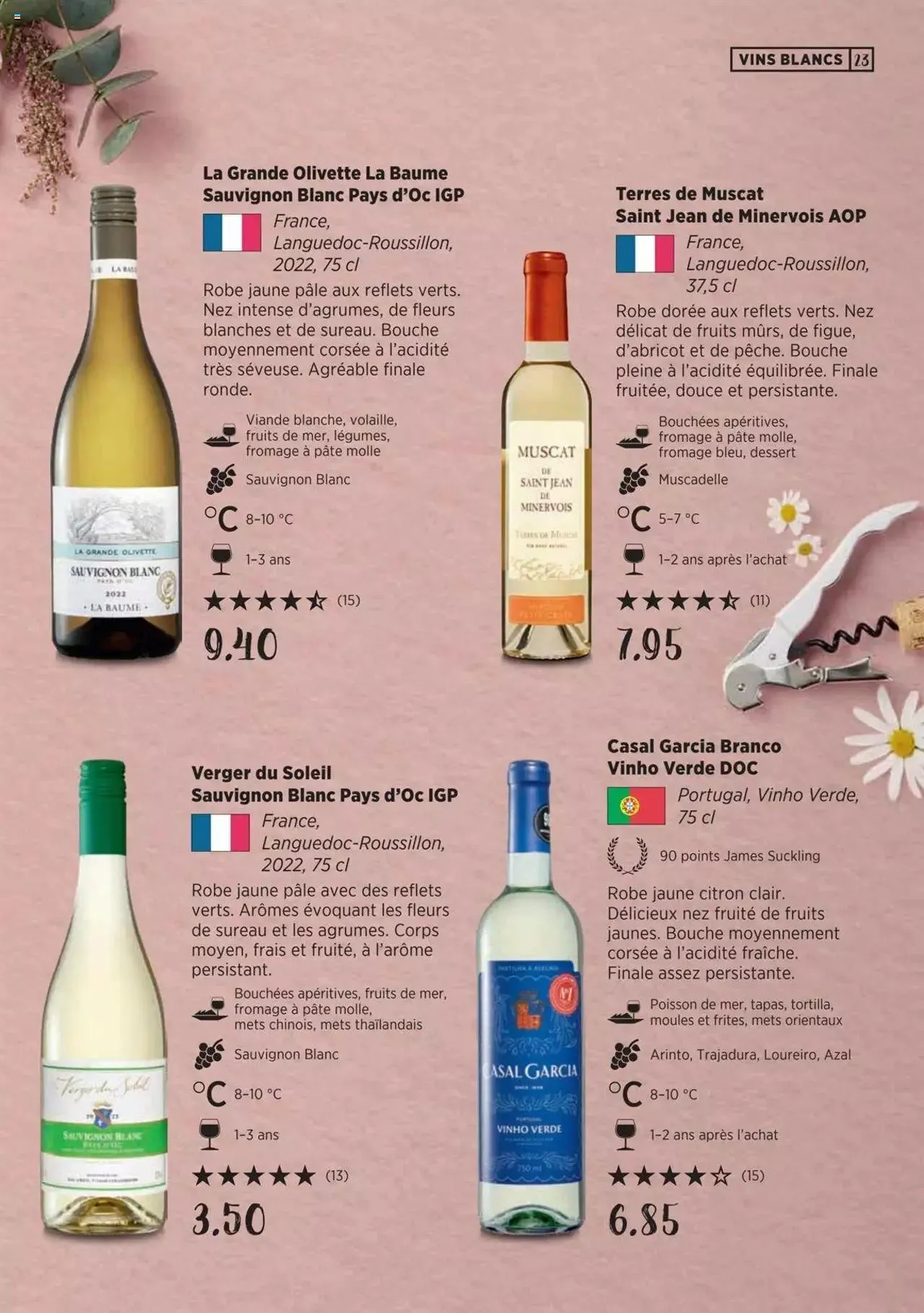 Denner Guide des vins 2023 /2024 FR von 11. September bis 31. Dezember 2024 - Prospekt seite  23