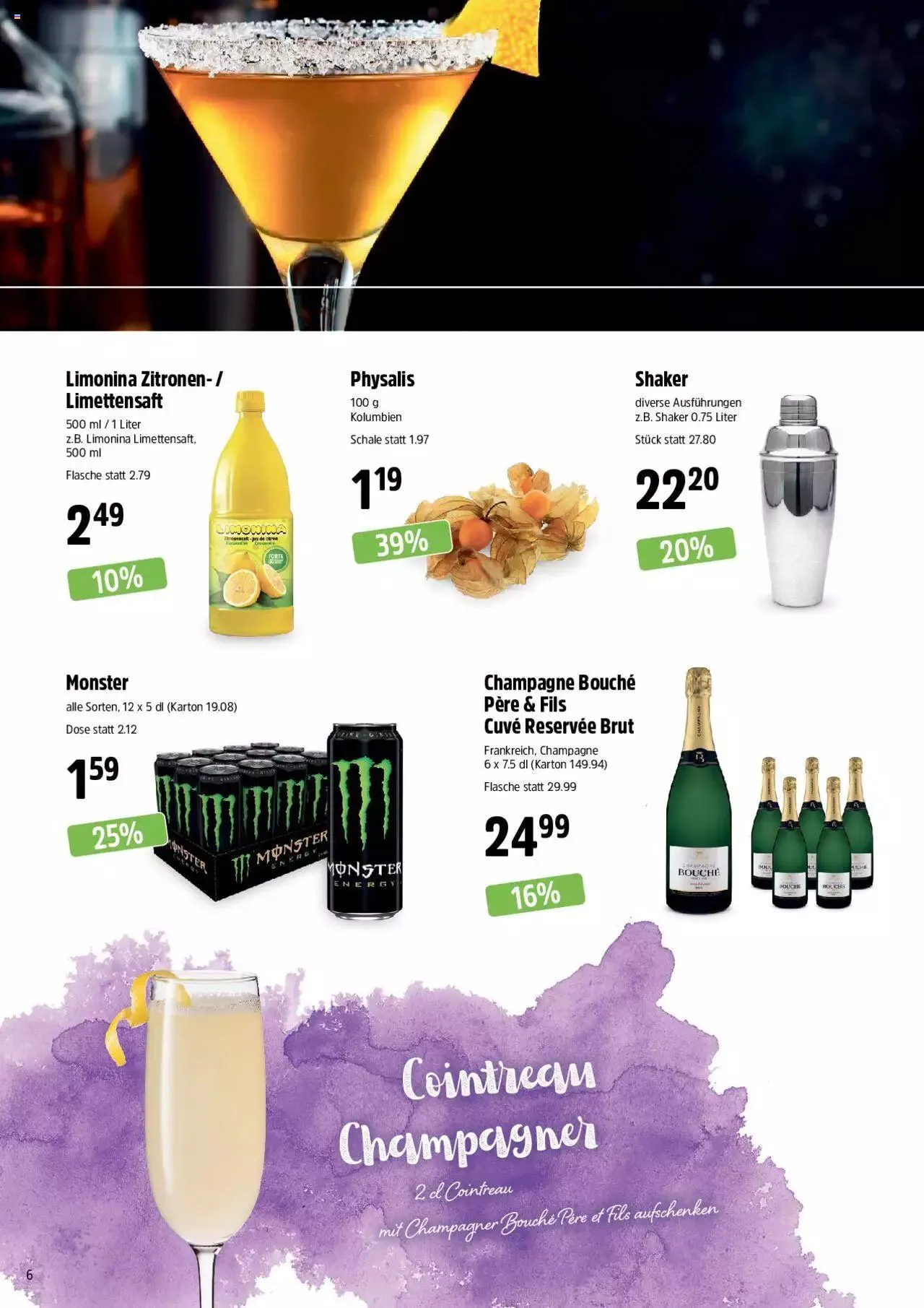 TopCC Aktionen Cocktails von 11. September bis 31. Dezember 2023 - Prospekt seite 6