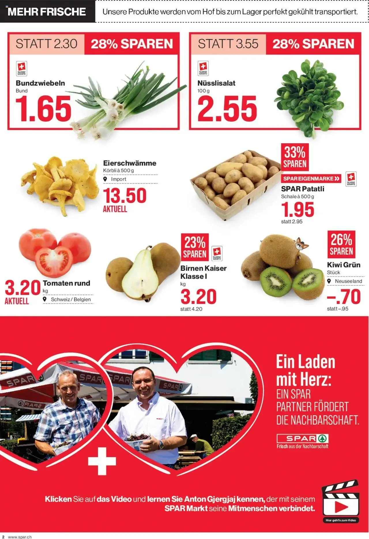 SPAR Aktionen von 3. Oktober bis 9. Oktober 2024 - Prospekt seite  2