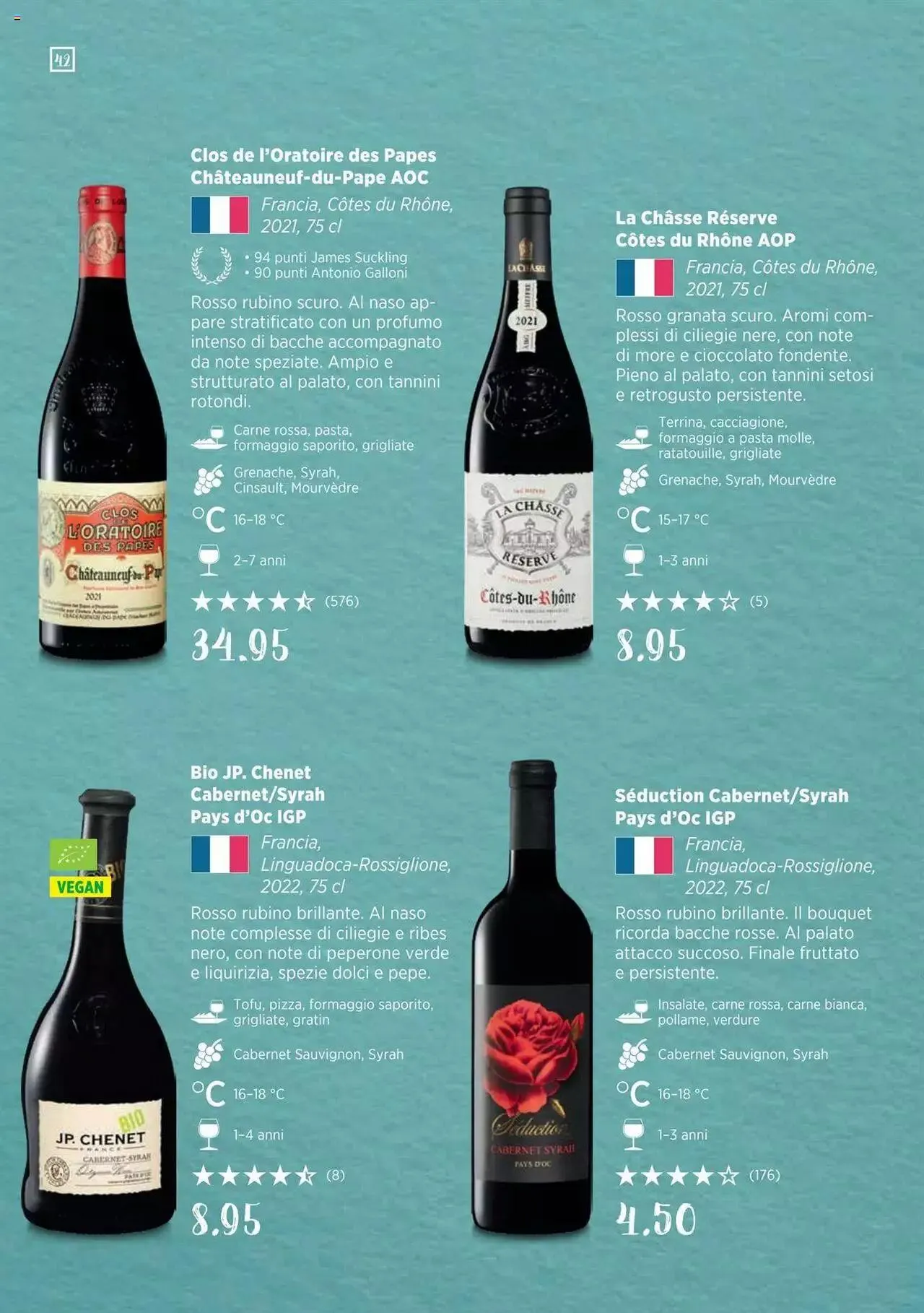 Denner Guida dei vini 2023 / 2024 IT von 11. September bis 31. Dezember 2023 - Prospekt seite  42