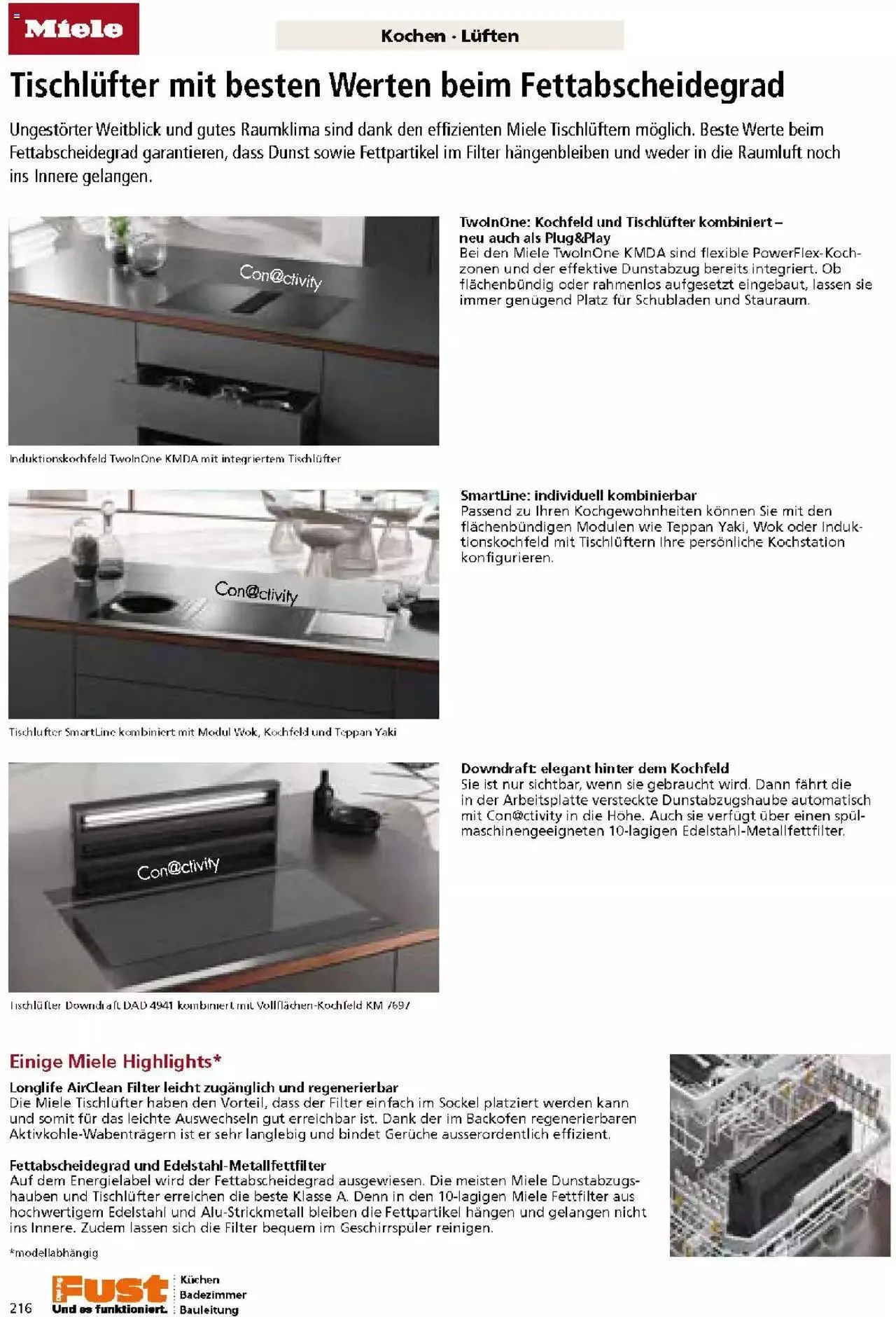 Fust Küchen- und Badezimmerprospekt von 4. März bis 31. Dezember 2024 - Prospekt seite  216