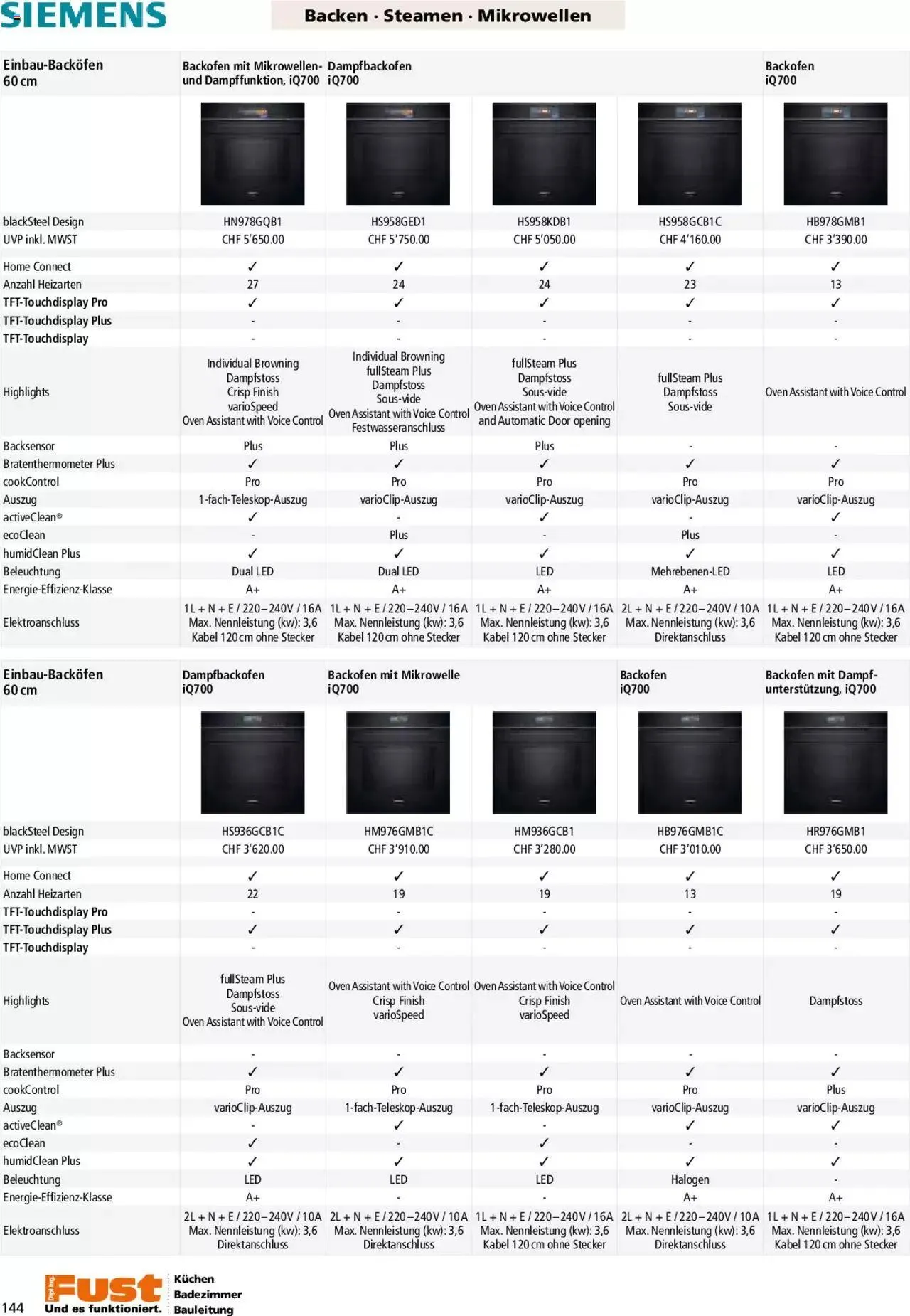 Fust - Küchenmagazin - Riesenauswahl von 22. Februar bis 31. Dezember 2023 - Prospekt seite  144