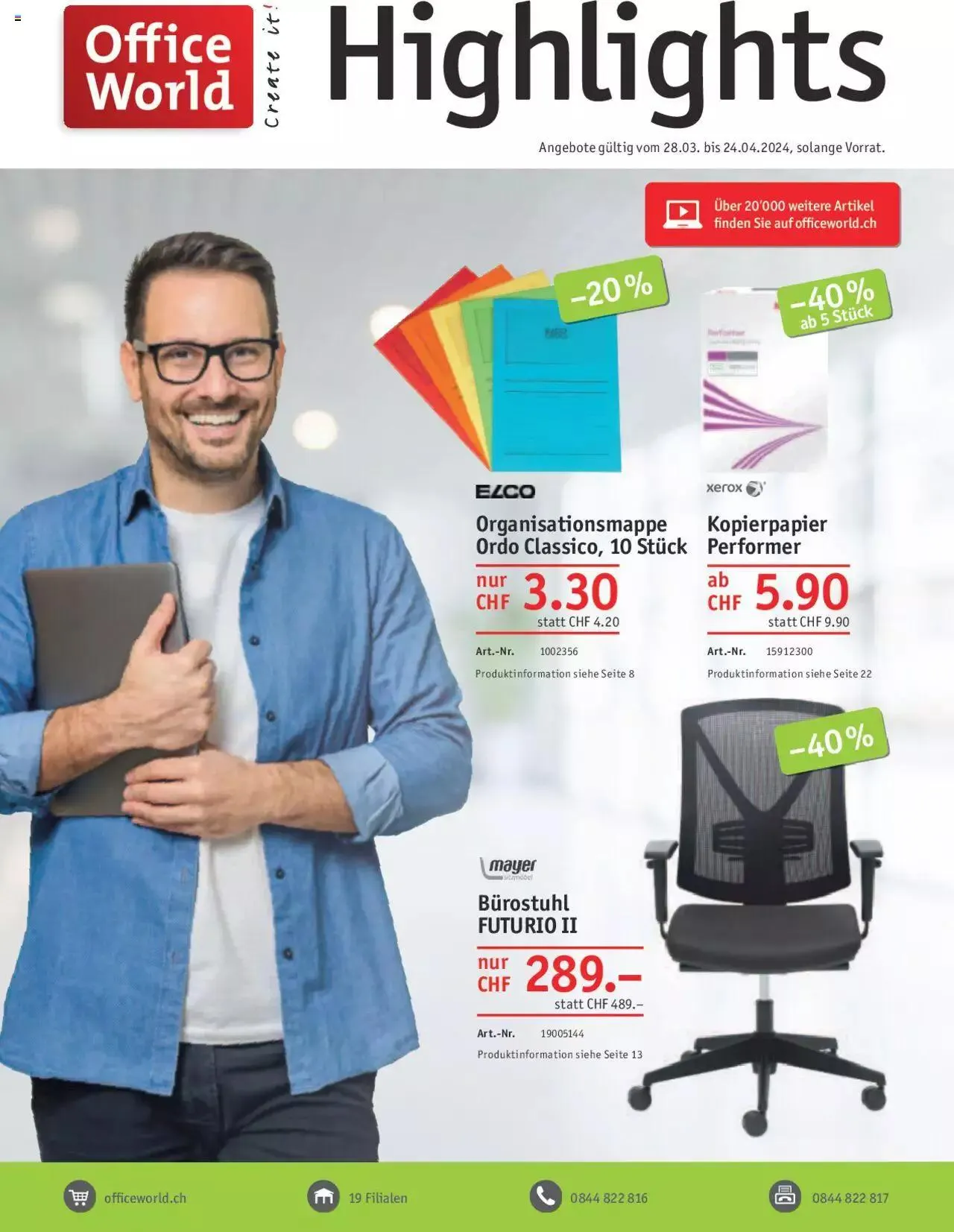 Office World Aktionen von 28. März bis 24. April 2024 - Prospekt seite  