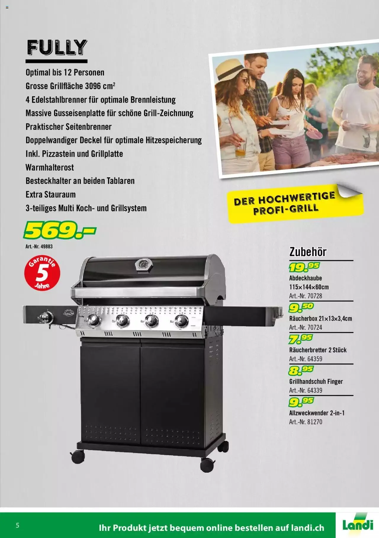 Landi - Grill 2022 von 1. April bis 31. Dezember 2023 - Prospekt seite  5