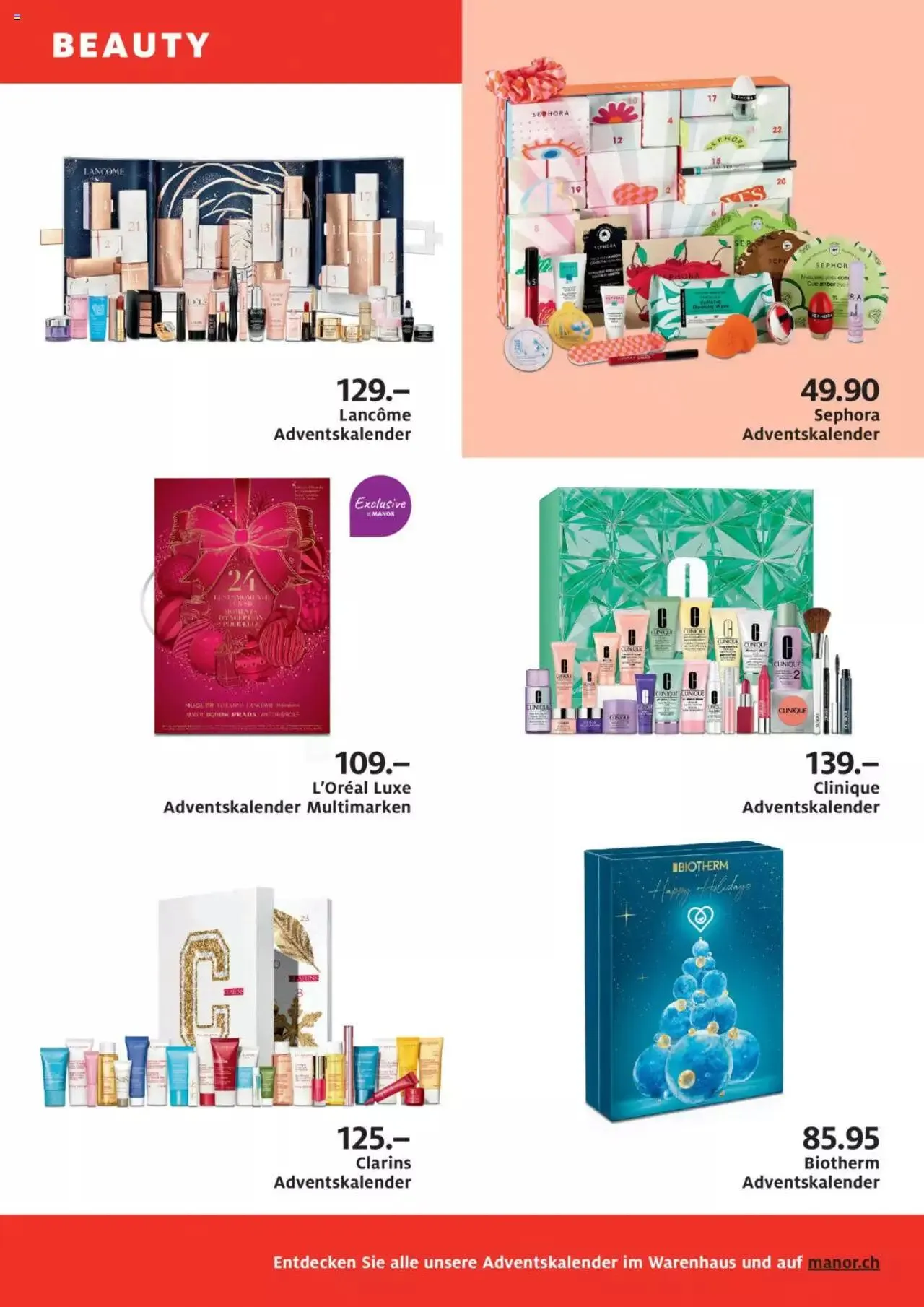 Manor Adventskalender von 19. Oktober bis 31. Dezember 2023 - Prospekt seite 2