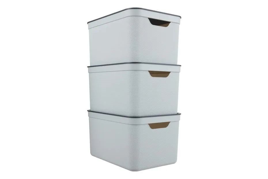 Deko Box mit Deckel Jive Weiss | A4 | 16 l
