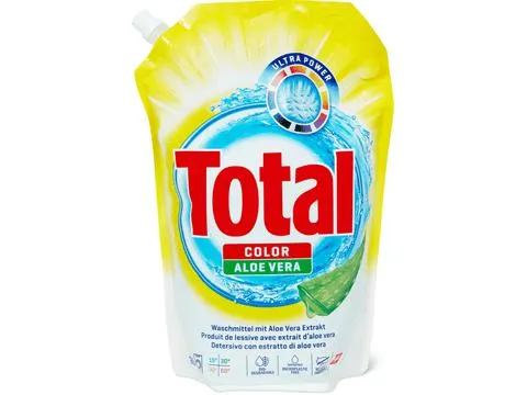 Total Color · Flüssigwaschmittel · 36 Waschgänge, Aloe Vera, Ultra Power