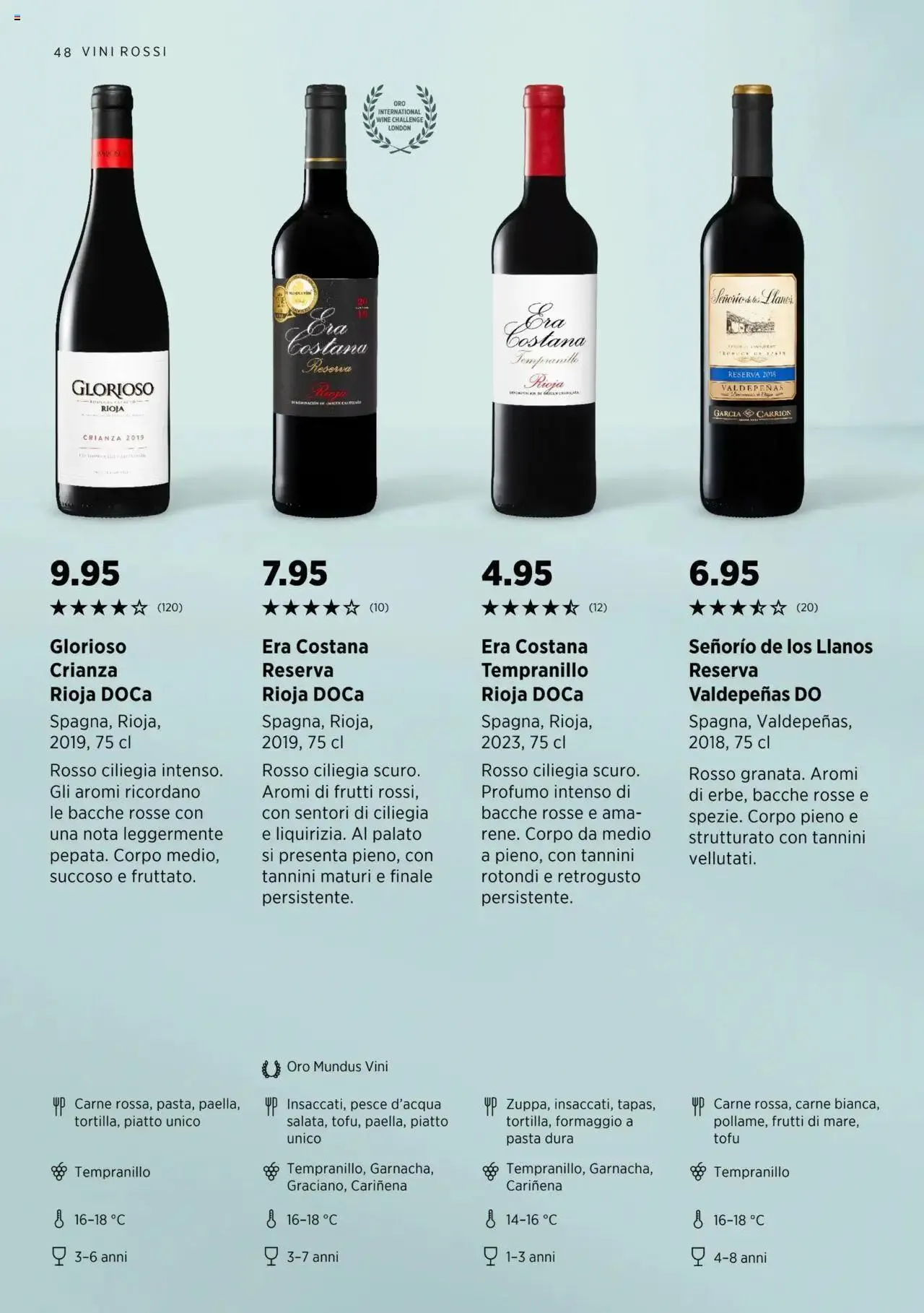 Denner Aktionen Guida dei vini 2024/2025 von 11. September bis 31. Dezember 2024 - Prospekt seite 48