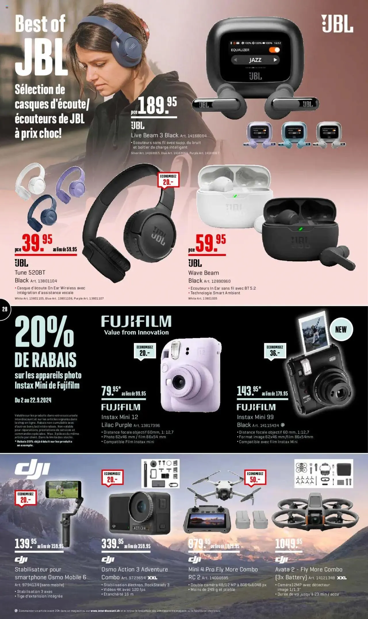 Interdiscount Prospectus von 2. September bis 22. September 2024 - Prospekt seite  28