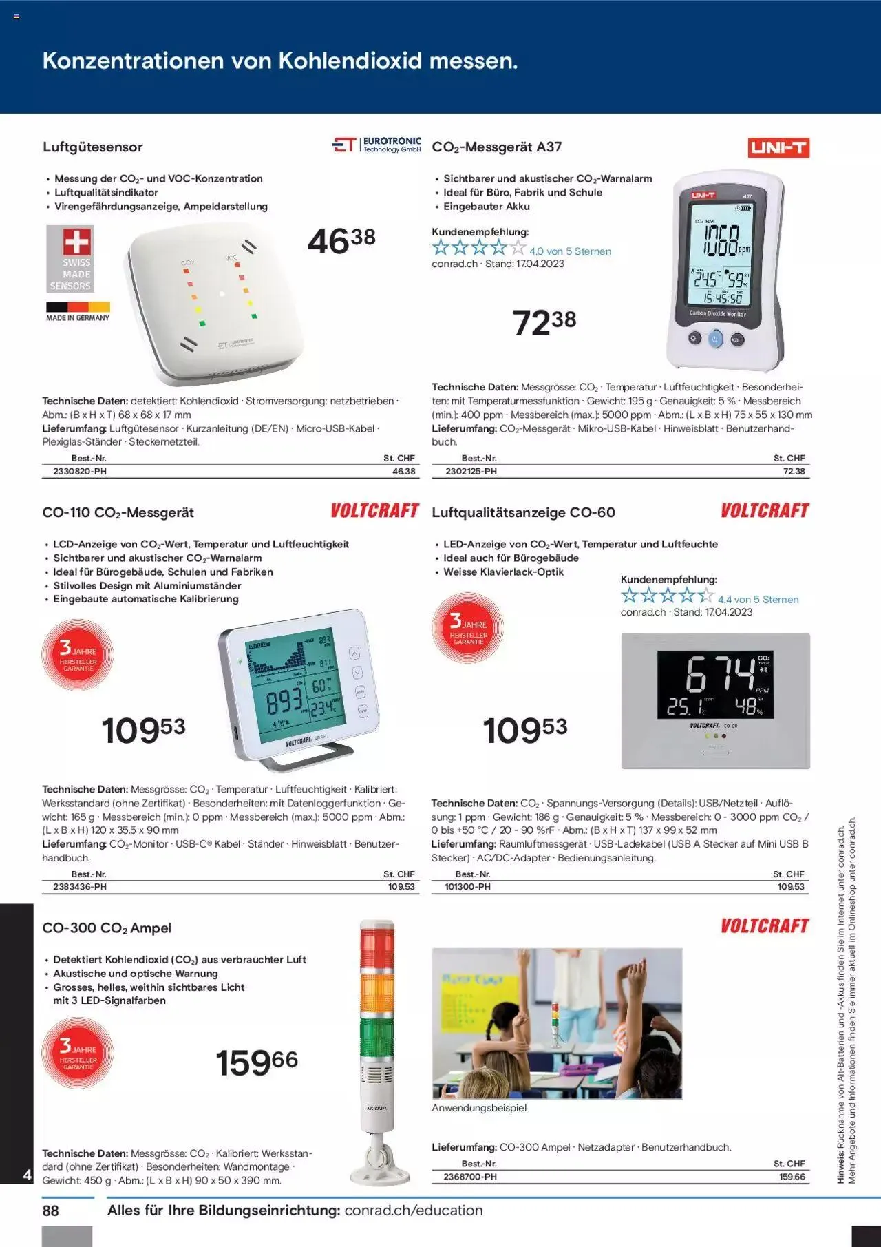 Conrad Aktionen Education von 5. September bis 31. Dezember 2024 - Prospekt seite  90