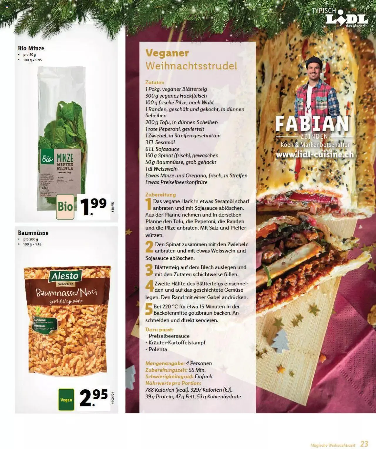 Lidl Magische Weihtnachstzeit von 2. November bis 31. Dezember 2023 - Prospekt seite 23