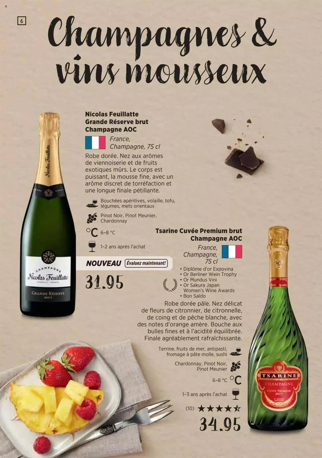 Denner Guide des vins 2023 /2024 FR von 11. September bis 31. Dezember 2024 - Prospekt seite  6