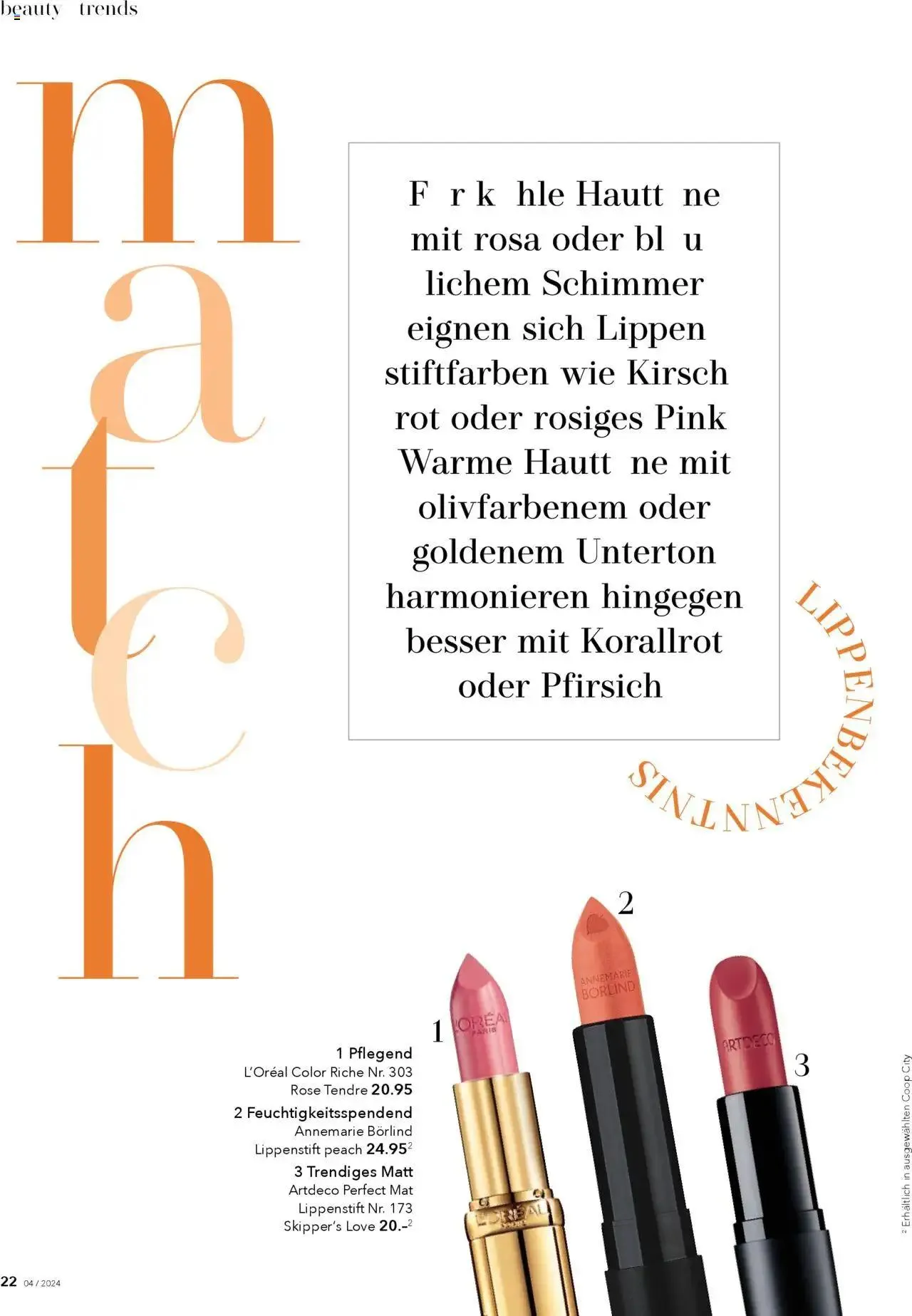 Coop Aktionen Beauty & Life von 27. August bis 31. Dezember 2024 - Prospekt seite  22