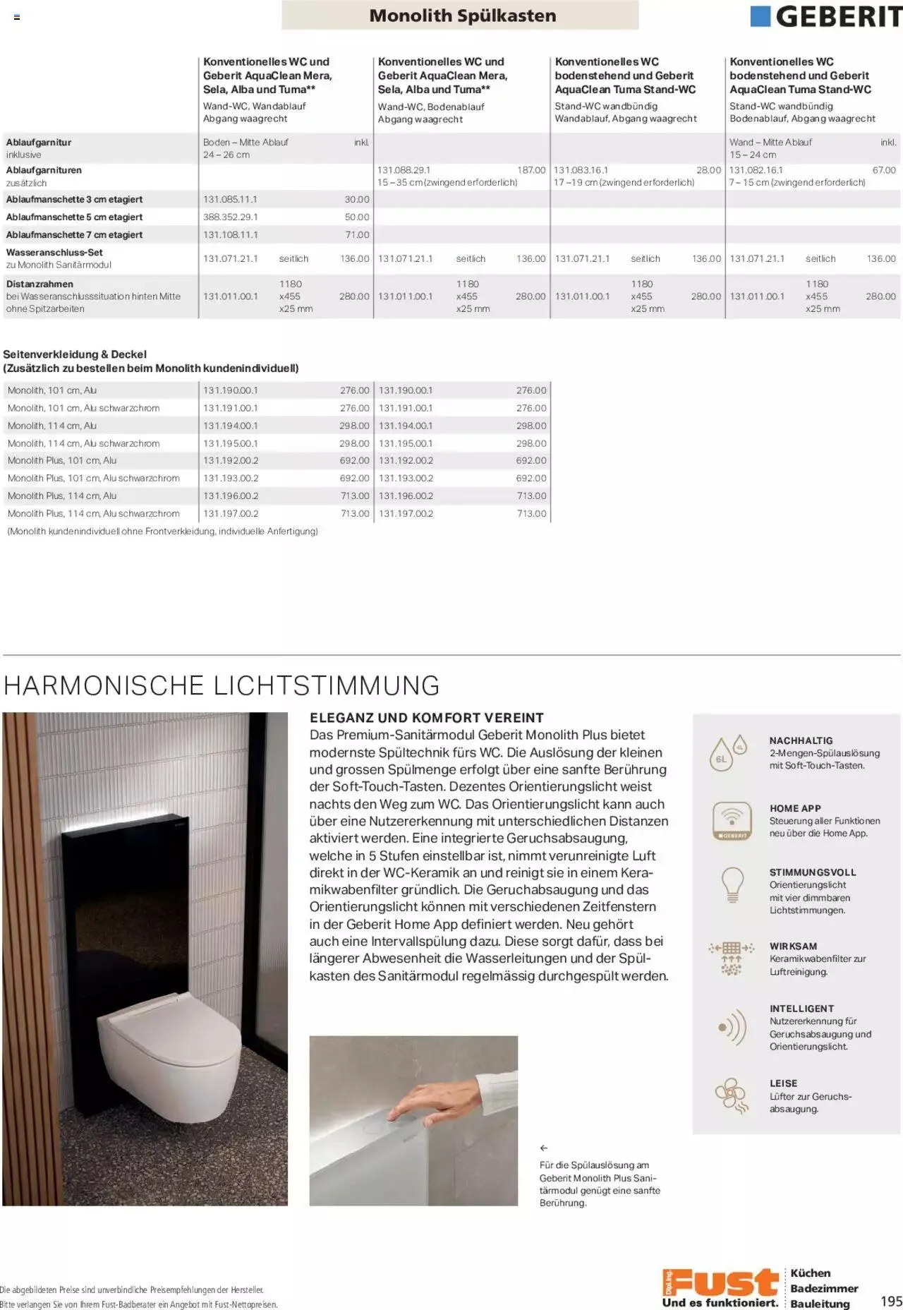 Fust Aktionen Badezimmermagazin von 17. April bis 31. Dezember 2024 - Prospekt seite  195