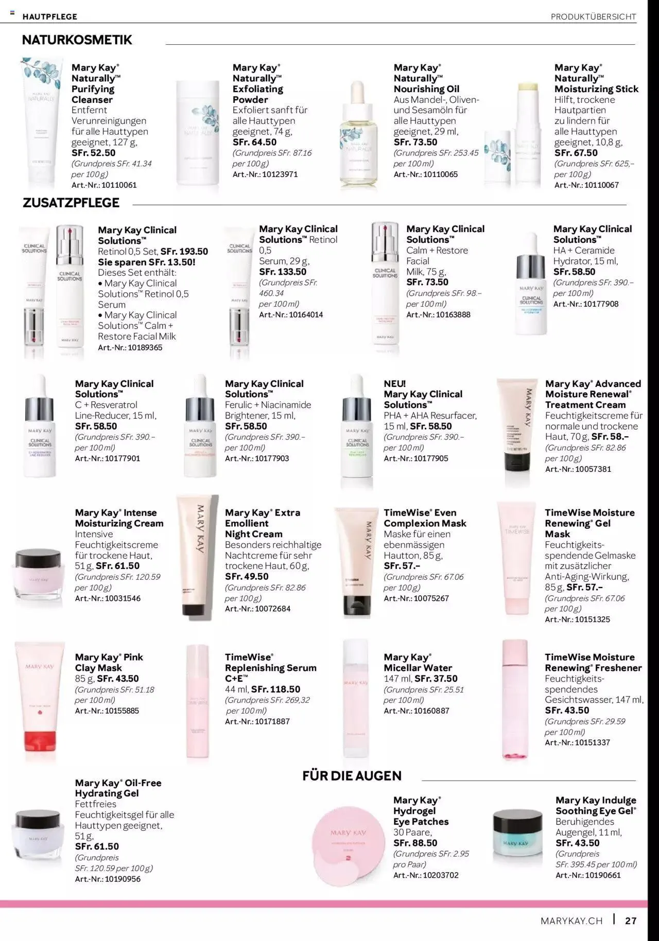 Mary Kay Aktionen von 17. April bis 31. Dezember 2023 - Prospekt seite  27