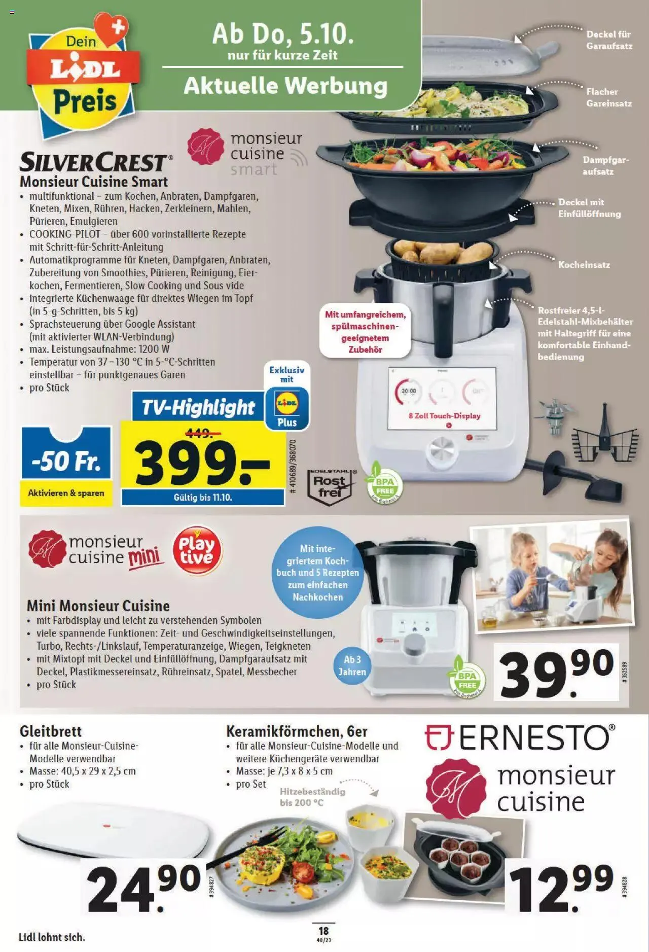 Lidl Aktionen von 5. Oktober bis 11. Oktober 2023 - Prospekt seite 18