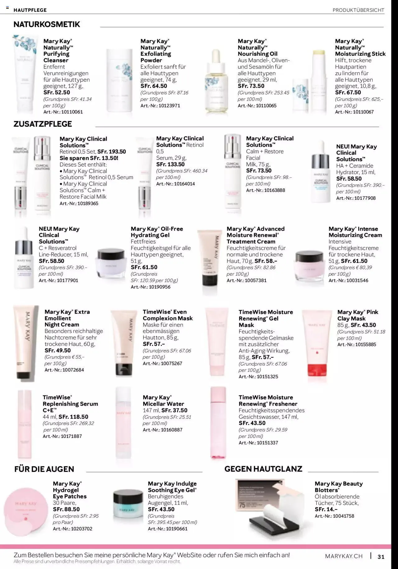 Mary Kay - Aktueller Prospekt von 17. Oktober bis 31. Dezember 2023 - Prospekt seite  31