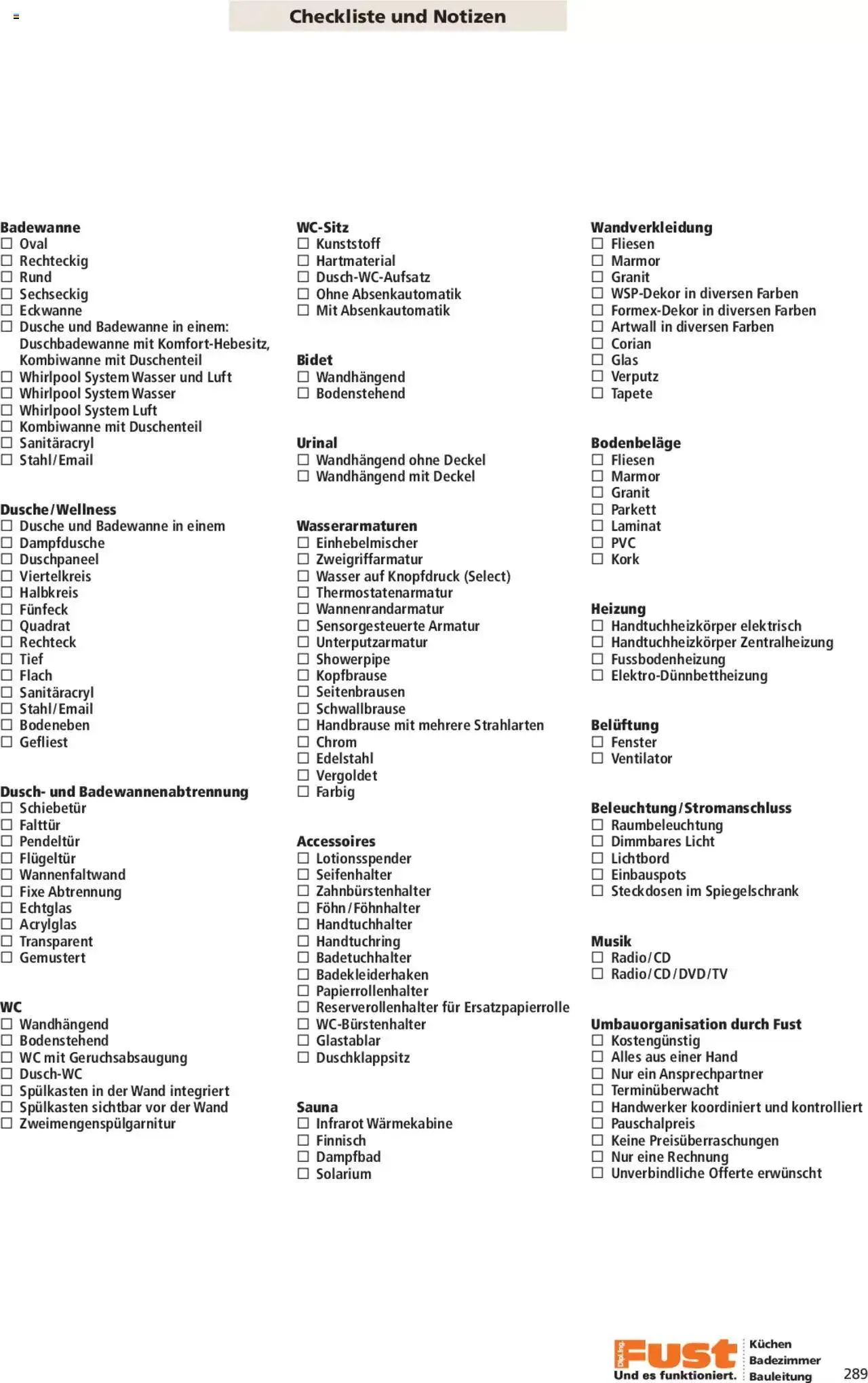Fust Aktionen Badezimmermagazin von 17. April bis 31. Dezember 2024 - Prospekt seite  289