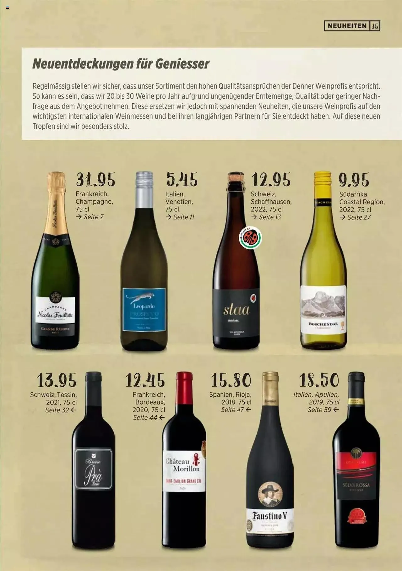 Denner Wine Guide 2023/2024 DE von 11. September bis 31. Dezember 2023 - Prospekt seite 34