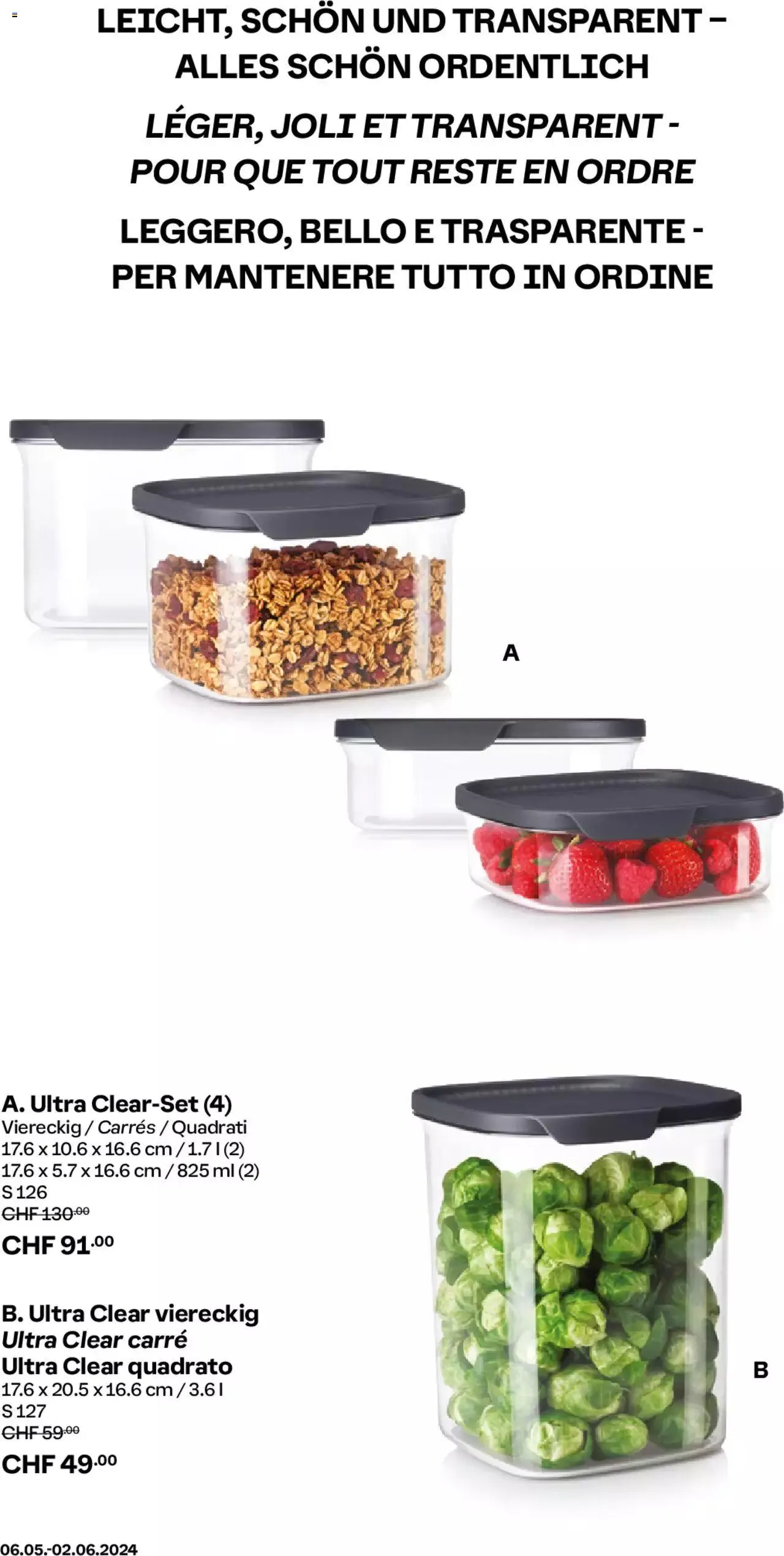 Tupperware Aktionen von 6. Mai bis 2. Juni 2024 - Prospekt seite 4