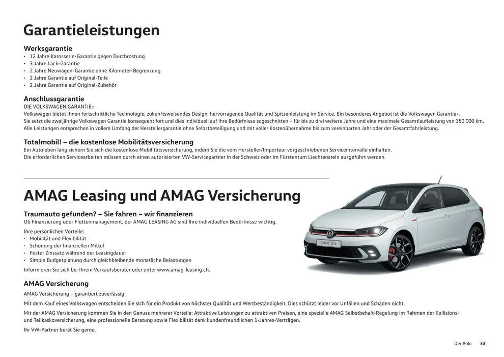 Der Polo von 16. Januar bis 31. Dezember 2024 - Prospekt seite  33