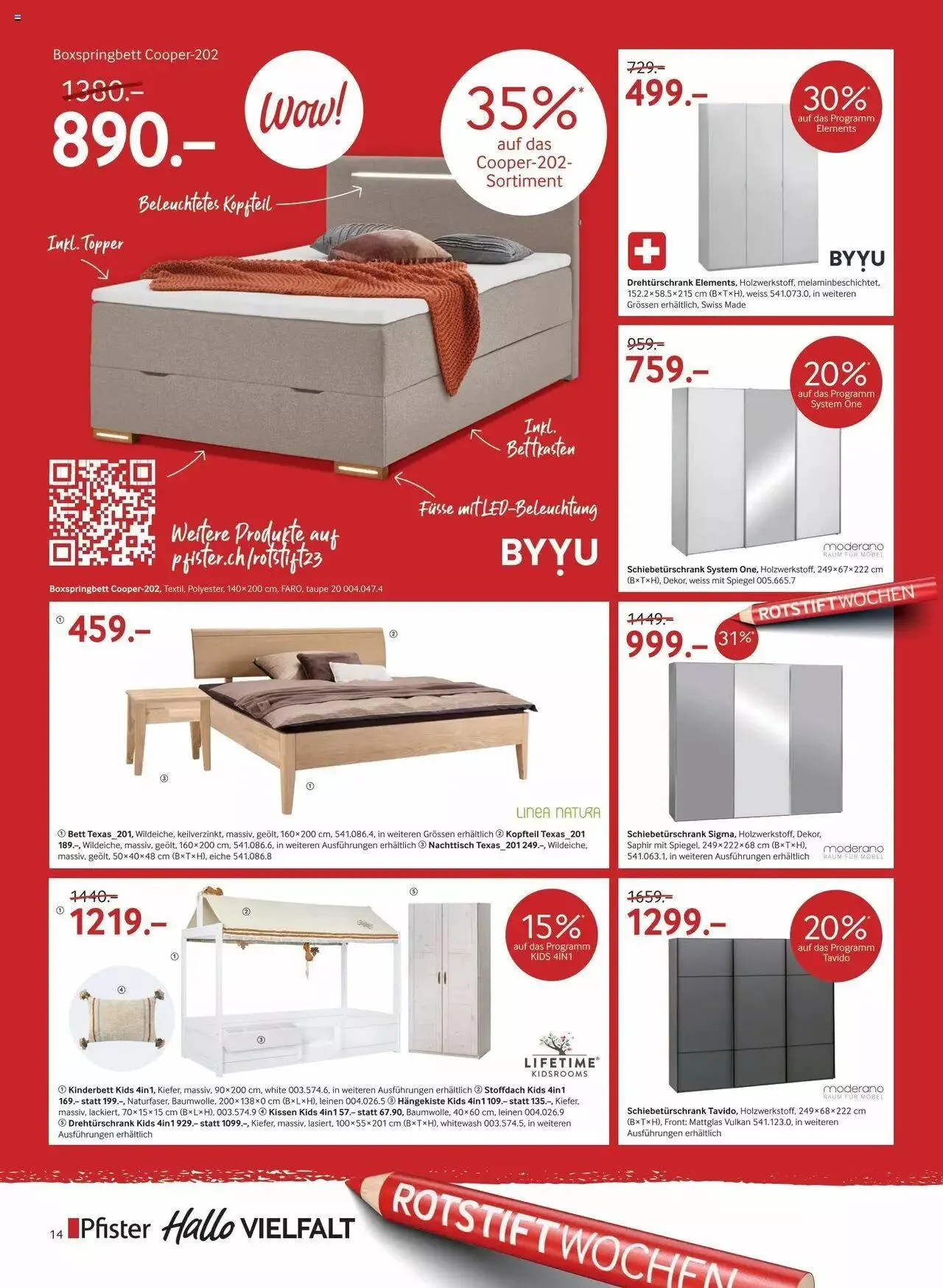 Pfister Rotstift Summer 2023 von 27. Juni bis 21. August 2023 - Prospekt seite  14