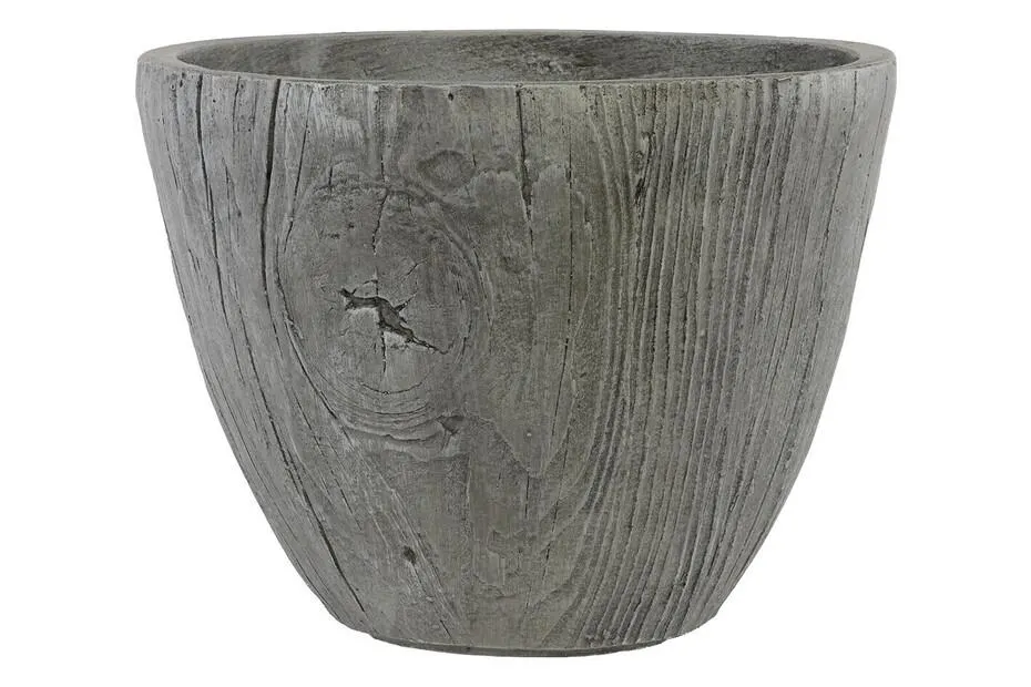 Pflanzgefäss Saturn rund Ø31xH25cm Grau
