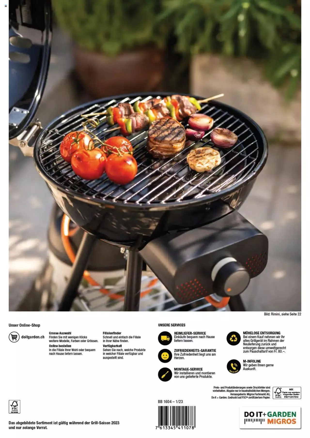 DO IT+GARDEN MIGROS - Grill von 13. Februar bis 31. Dezember 2023 - Prospekt seite  44