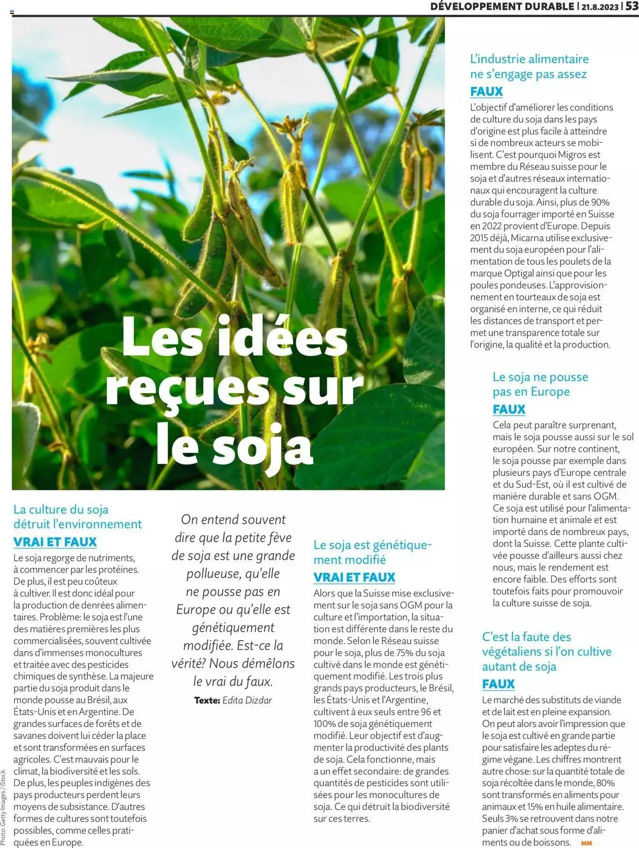 Migros - Magazin FR von 21. August bis 31. Dezember 2023 - Prospekt seite  53