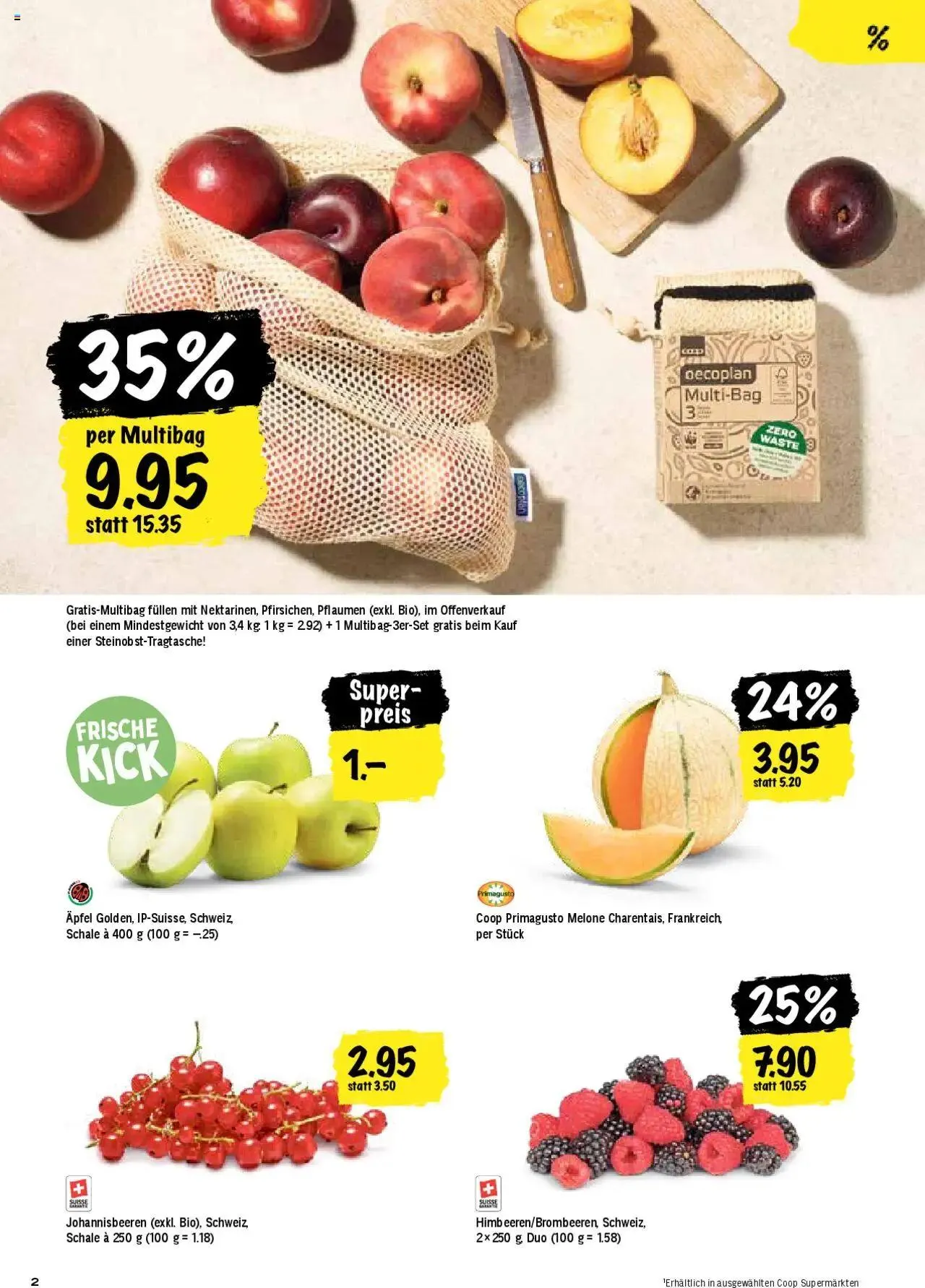 Coop Aktionen von 6. August bis 11. August 2024 - Prospekt seite 2