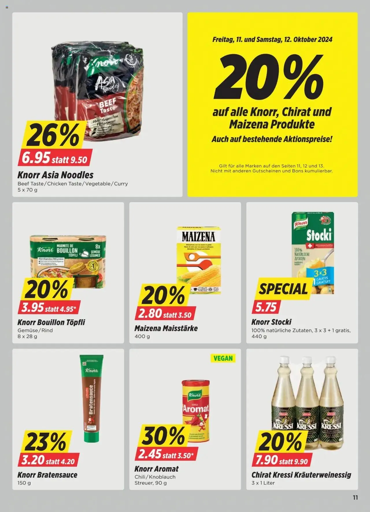 Denner Aktionen von 8. Oktober bis 14. Oktober 2024 - Prospekt seite  11