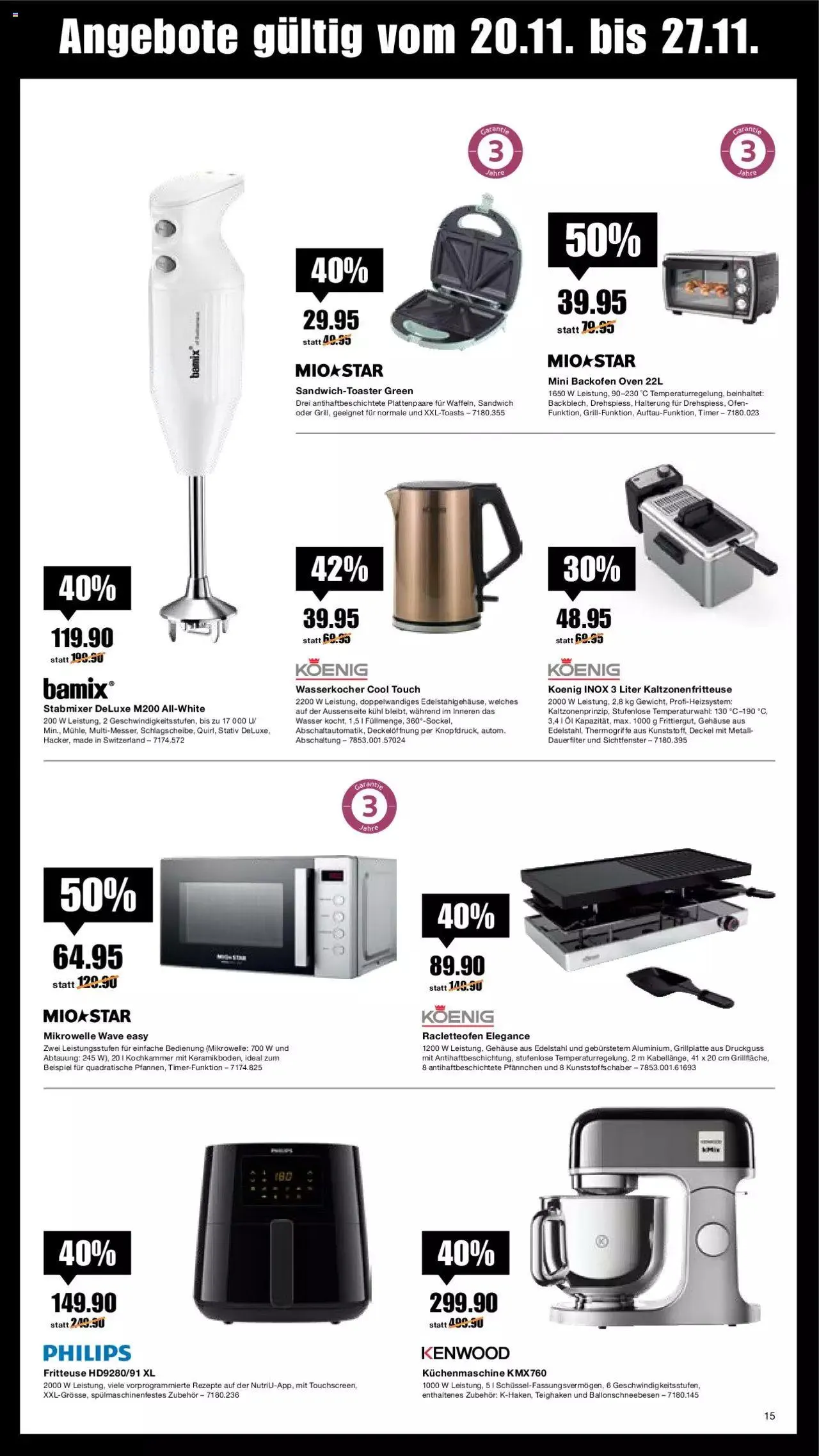 Melectronics Black Friday von 20. November bis 27. November 2023 - Prospekt seite 15