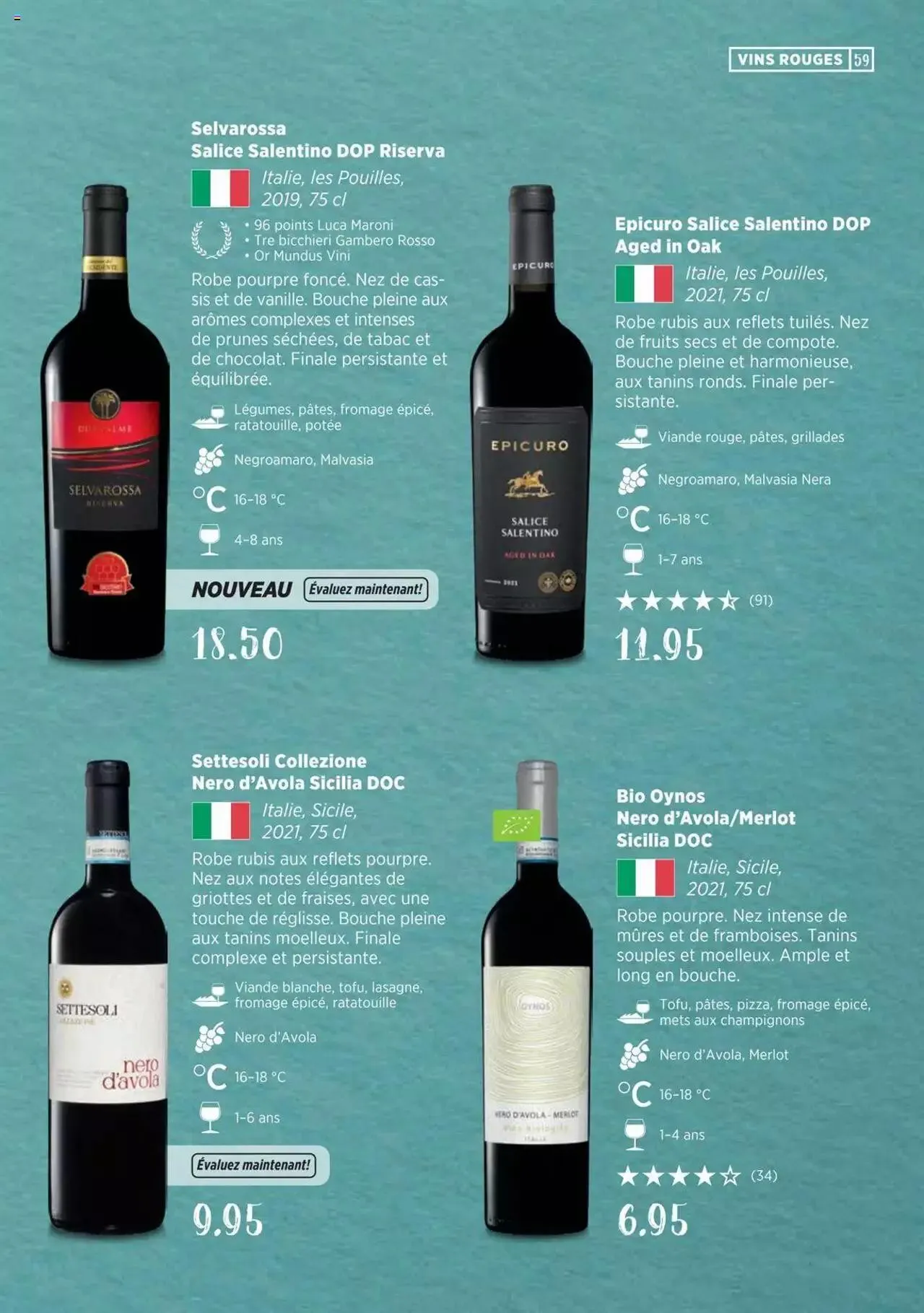 Denner Guide des vins 2023 /2024 FR von 11. September bis 31. Dezember 2024 - Prospekt seite  59