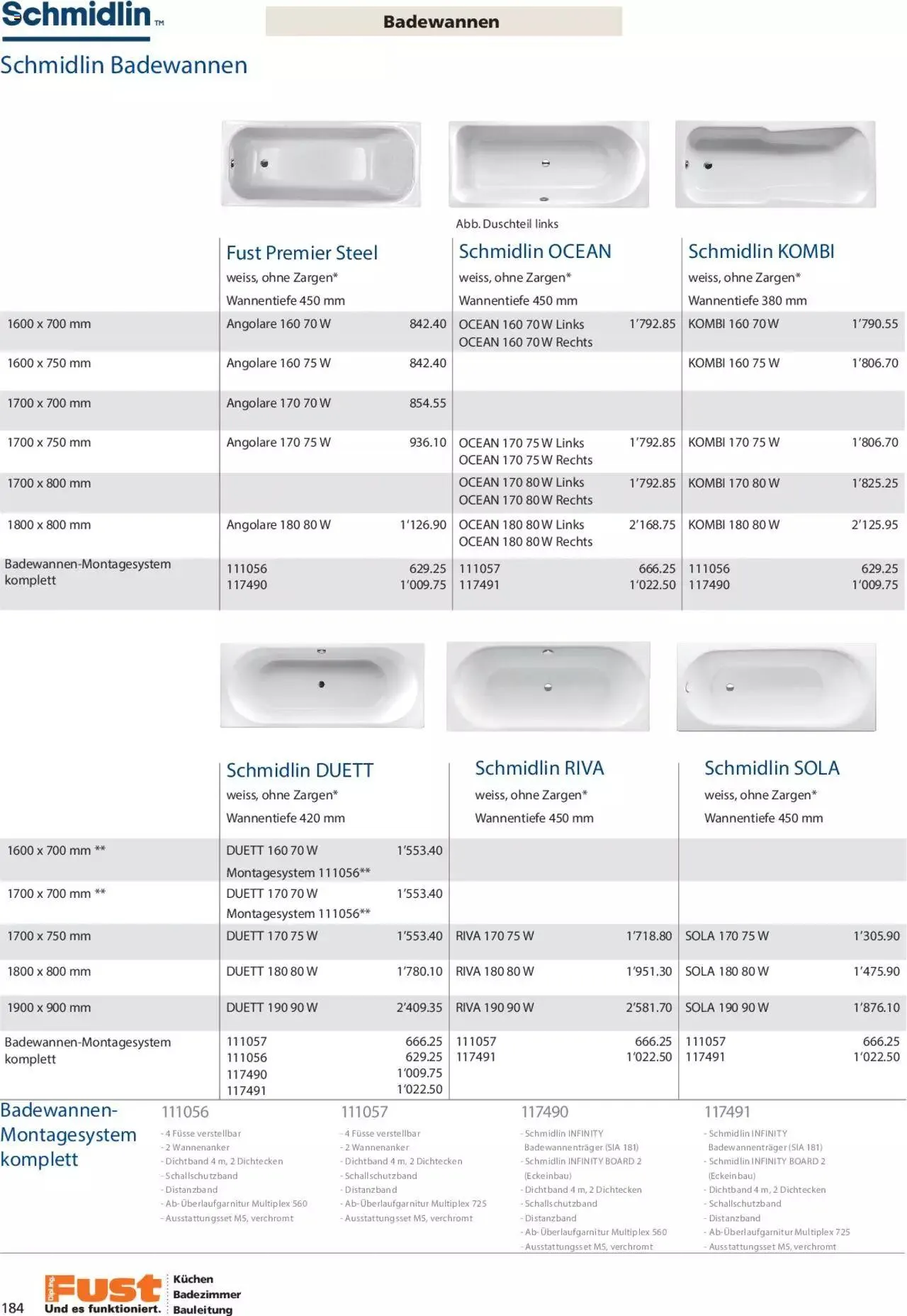 Fust Aktionen Badezimmermagazin von 17. April bis 31. Dezember 2024 - Prospekt seite  184