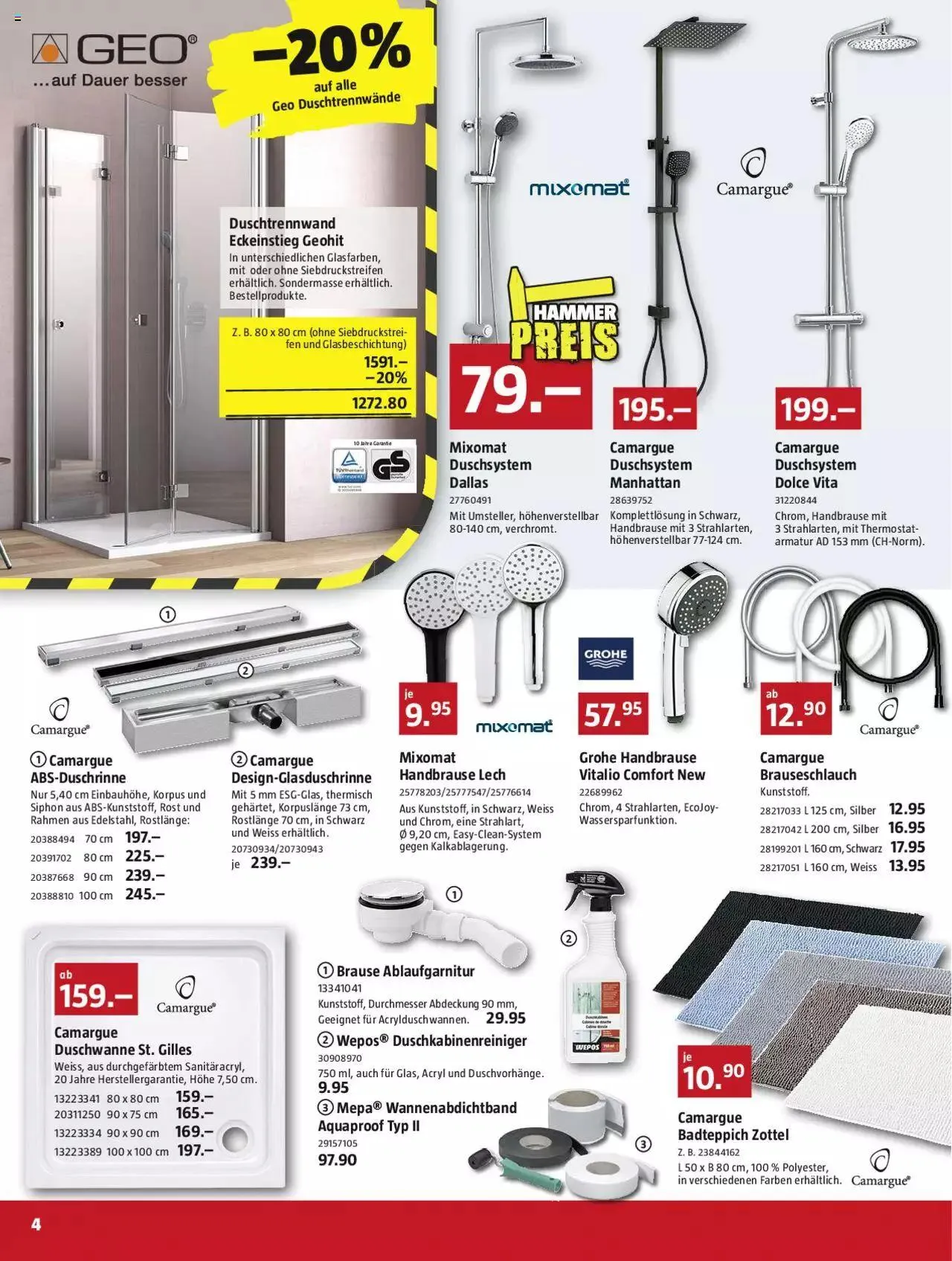 Bauhaus Aktionen von 2. Oktober bis 29. Oktober 2023 - Prospekt seite 4