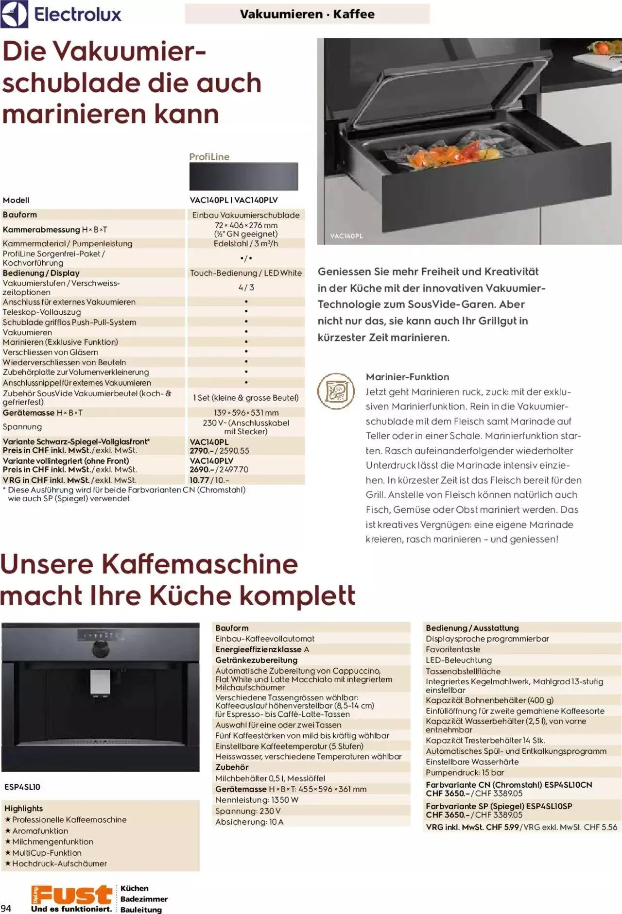 Fust - Küchenmagazin - Riesenauswahl von 22. Februar bis 31. Dezember 2023 - Prospekt seite  94