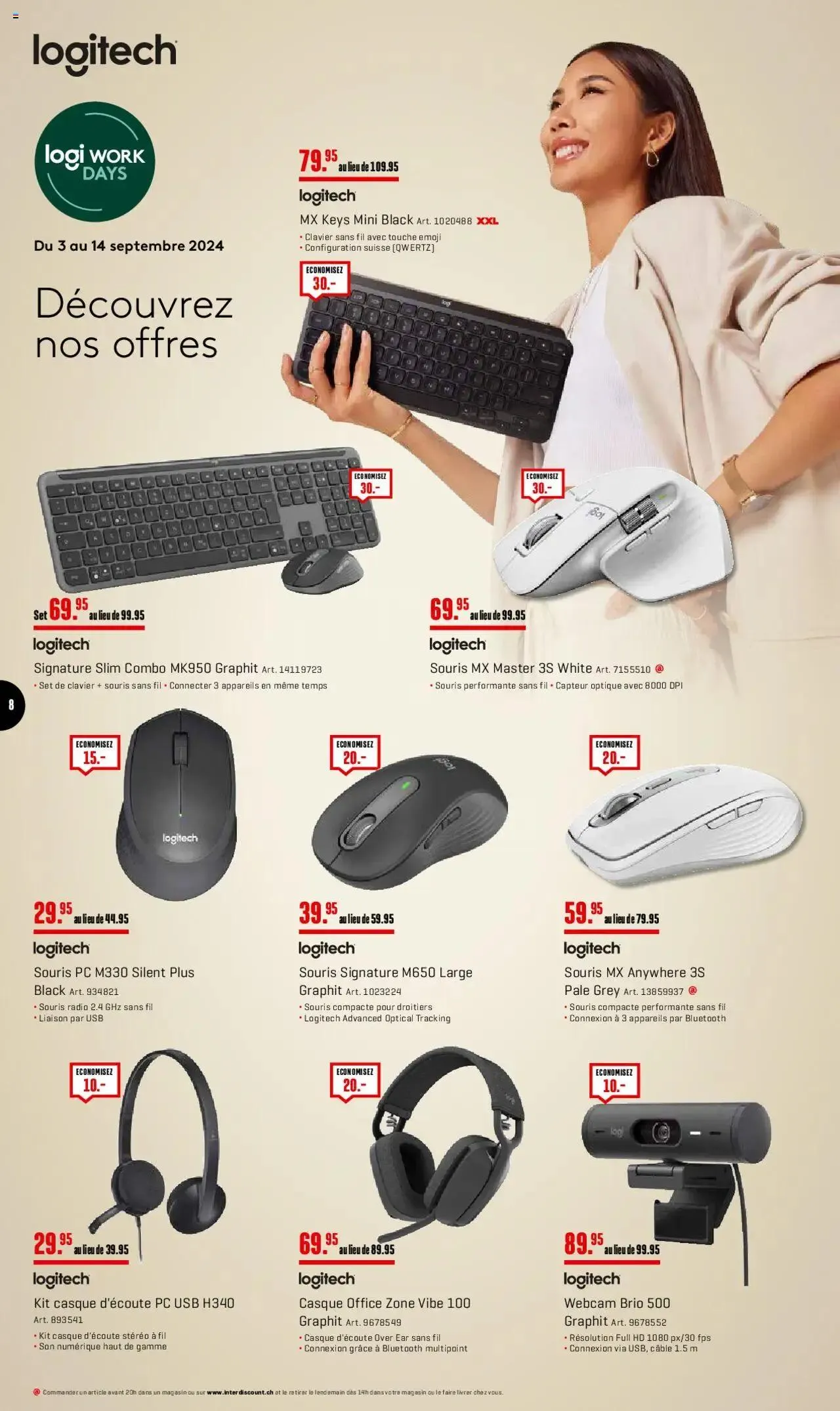 Interdiscount Prospectus von 2. September bis 22. September 2024 - Prospekt seite  8