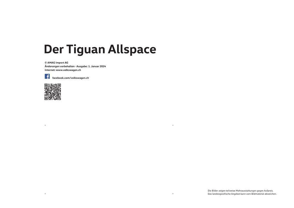 Das Tiguan Allspace von 16. Januar bis 31. Dezember 2024 - Prospekt seite  34