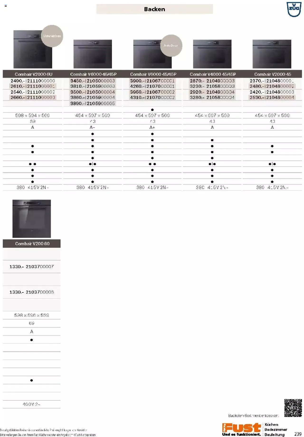 Fust Küchen- und Badezimmerprospekt von 4. März bis 31. Dezember 2024 - Prospekt seite 239