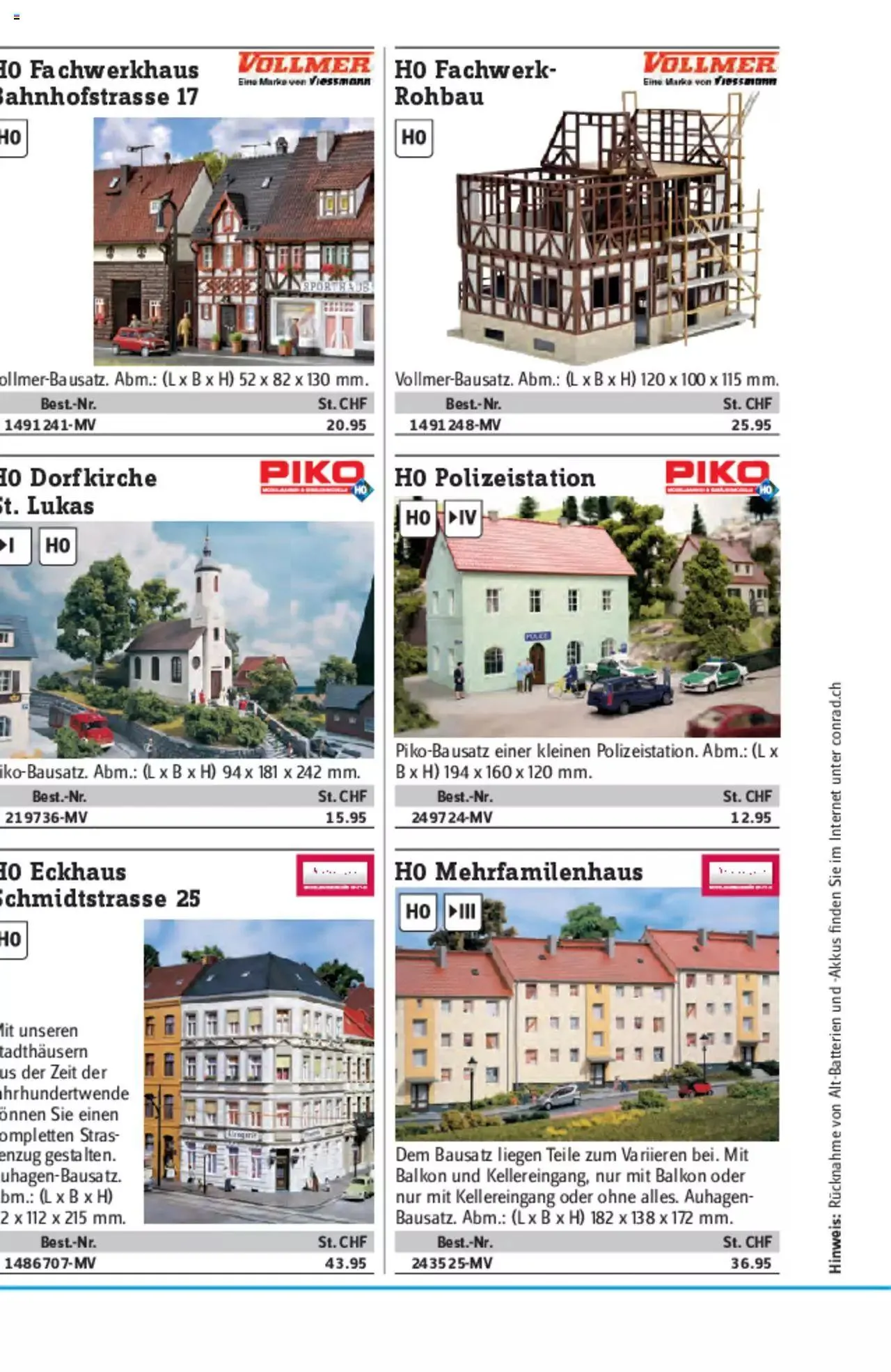 Conrad - Modellbahn Katalog 2022/23 von 5. September bis 31. Dezember 2023 - Prospekt seite  260
