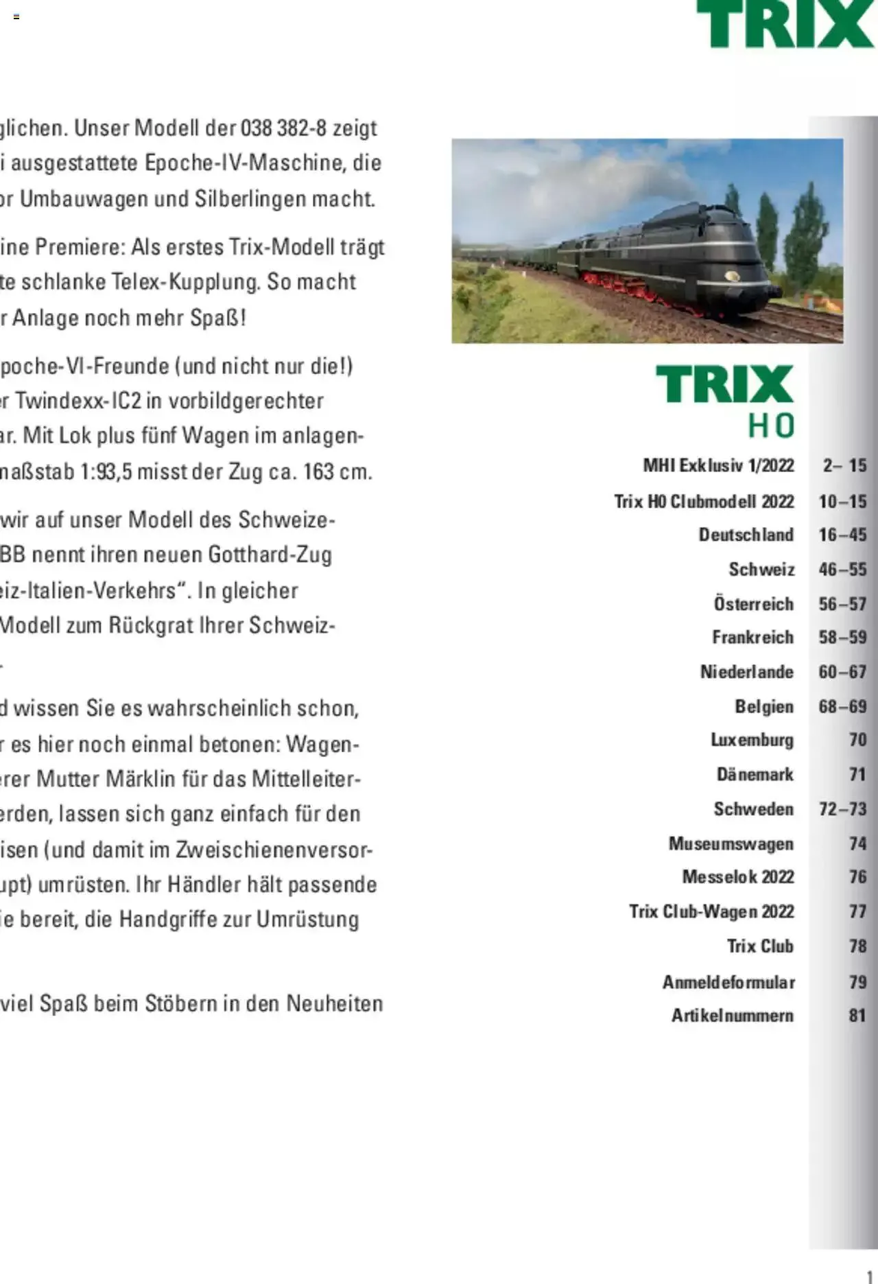Conrad - TRIX H0 Neuheiten 2022 von 28. März bis 31. Dezember 2023 - Prospekt seite 110