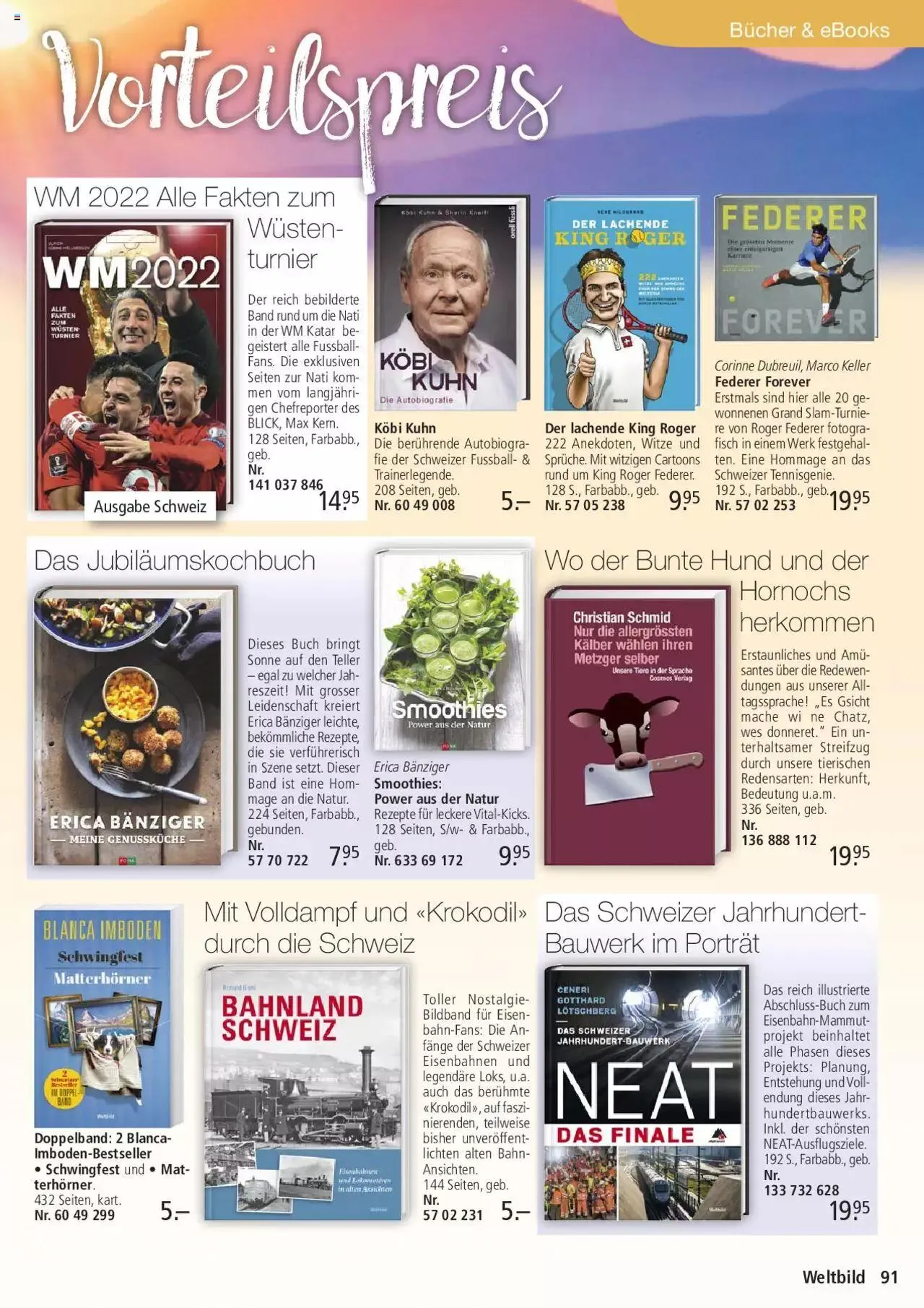 Weltbild Aktionen von 1. Juli bis 31. Juli 2023 - Prospekt seite  91