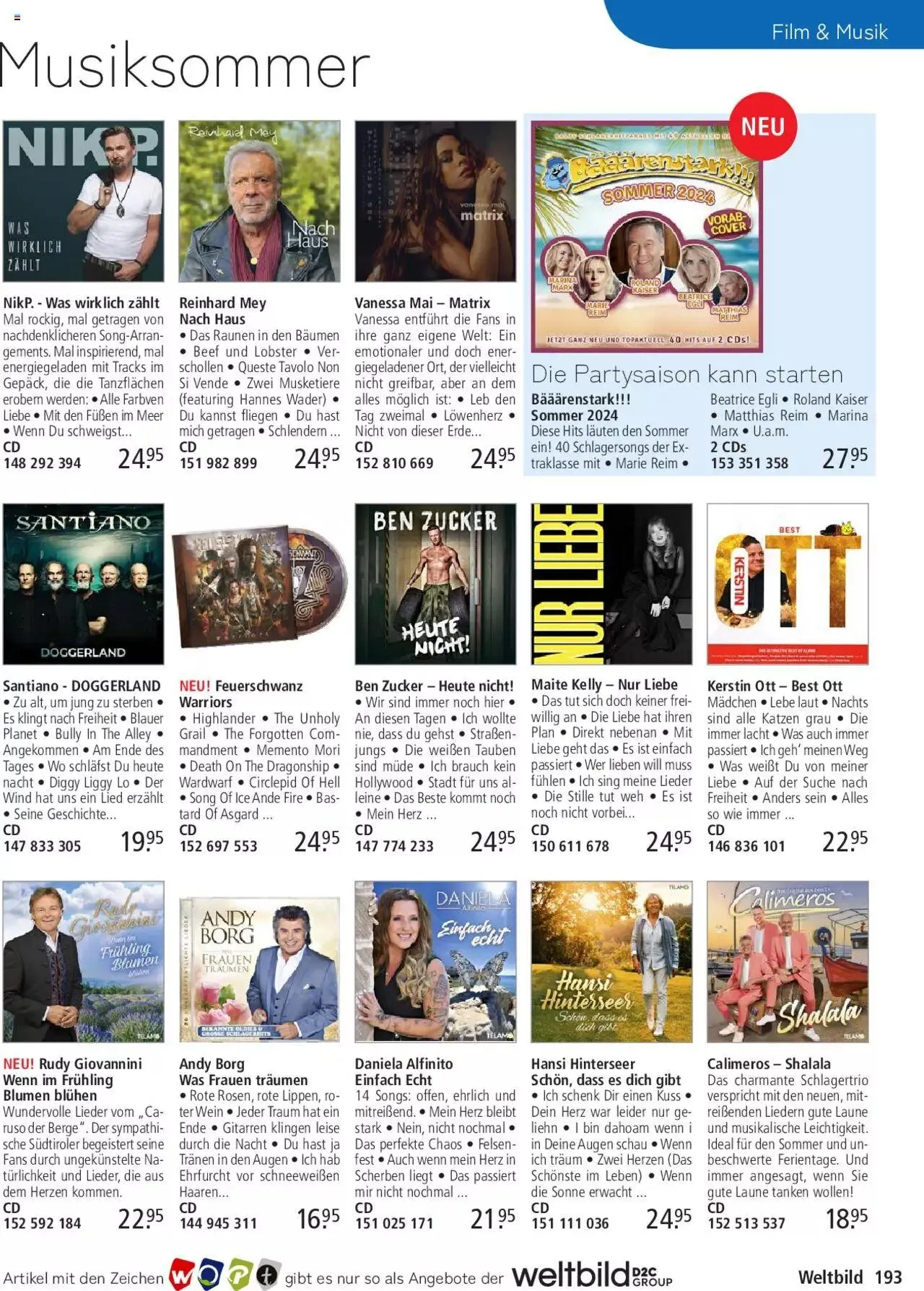 Weltbild Aktionen von 24. Mai bis 31. Dezember 2024 - Prospekt seite  193
