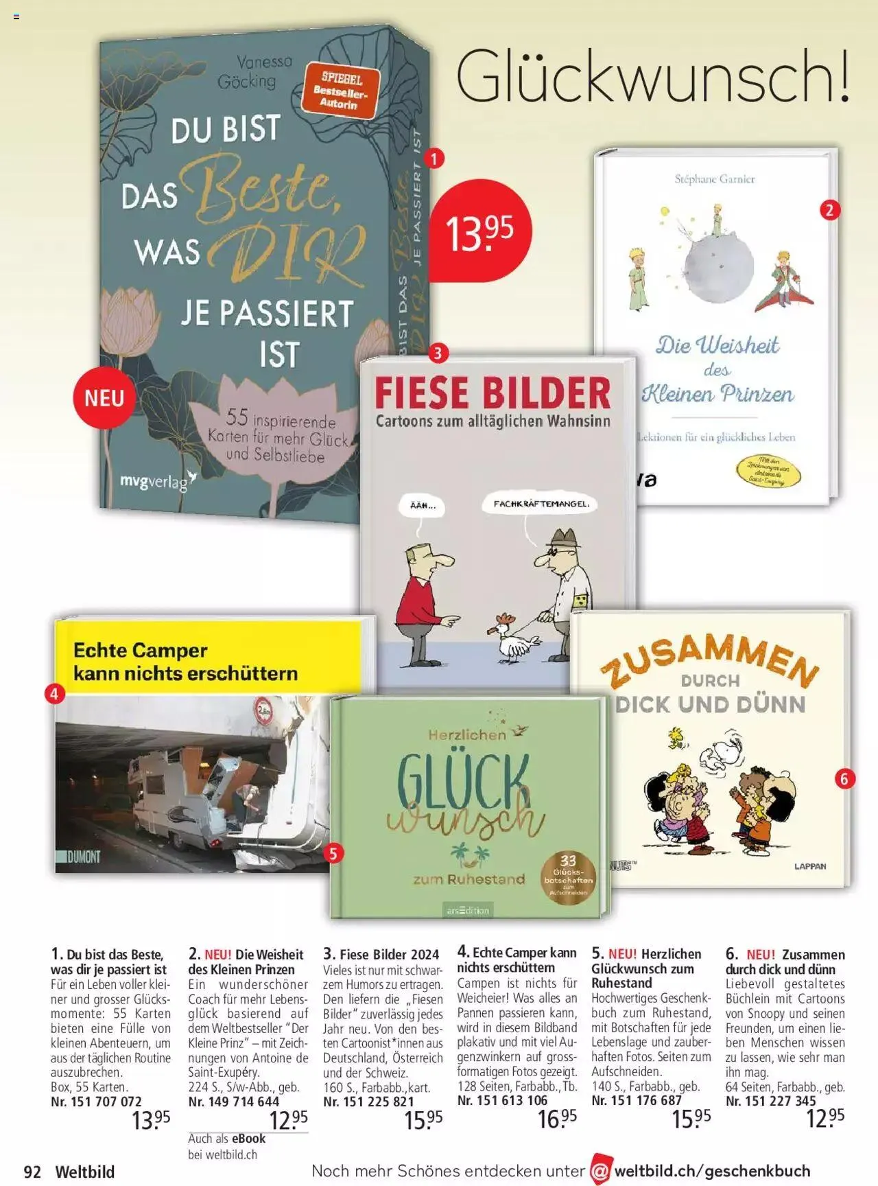 Weltbild Aktionen von 24. Mai bis 31. Dezember 2024 - Prospekt seite  92