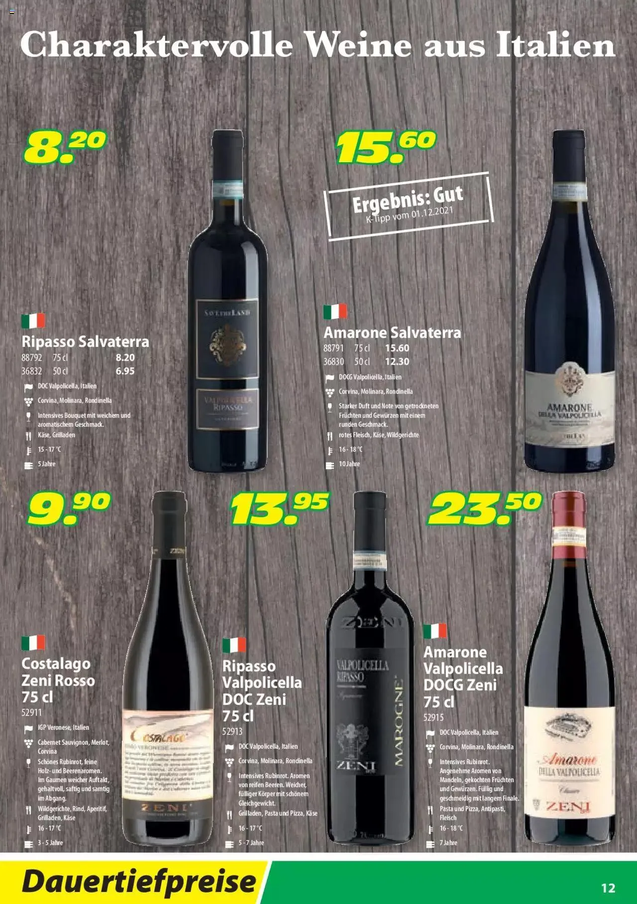 Landi Weinfestival von 21. März bis 31. Dezember 2023 - Prospekt seite  12