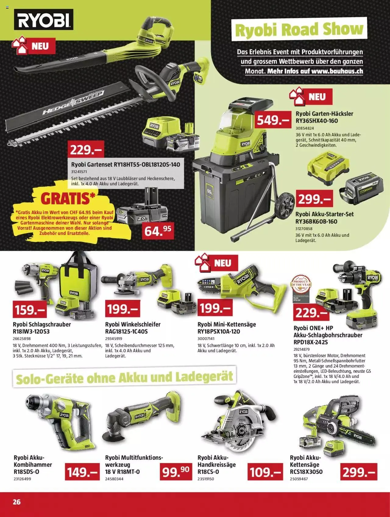 Bauhaus Aktionen von 2. Oktober bis 29. Oktober 2023 - Prospekt seite 26