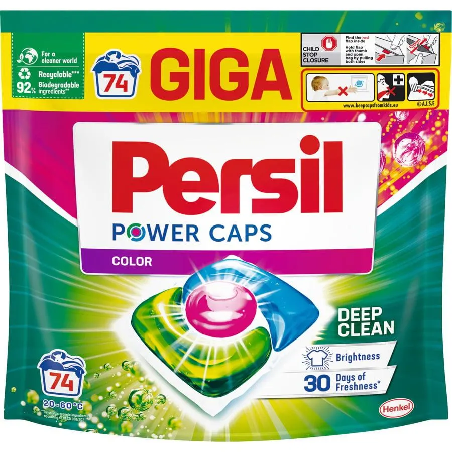 Persil Power Caps Color Deep Clean 74 Waschgänge