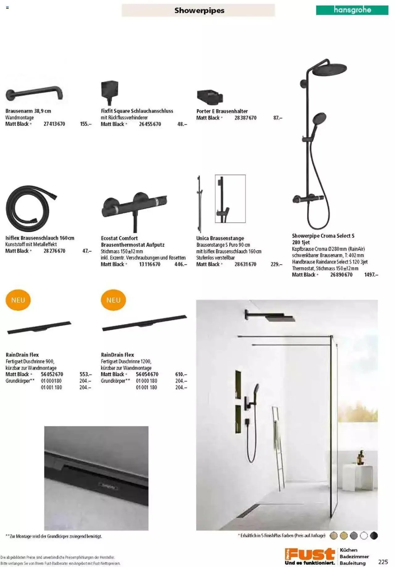 Fust Badezimmermagazin von 17. April bis 31. Dezember 2023 - Prospekt seite  225