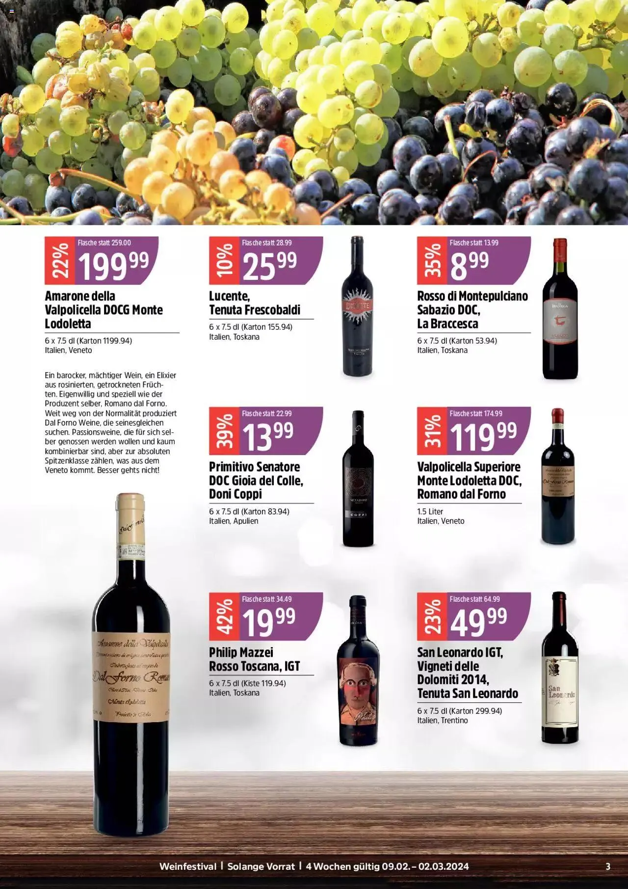 TopCC Aktionen Weinfestival von 9. Februar bis 2. März 2024 - Prospekt seite  3