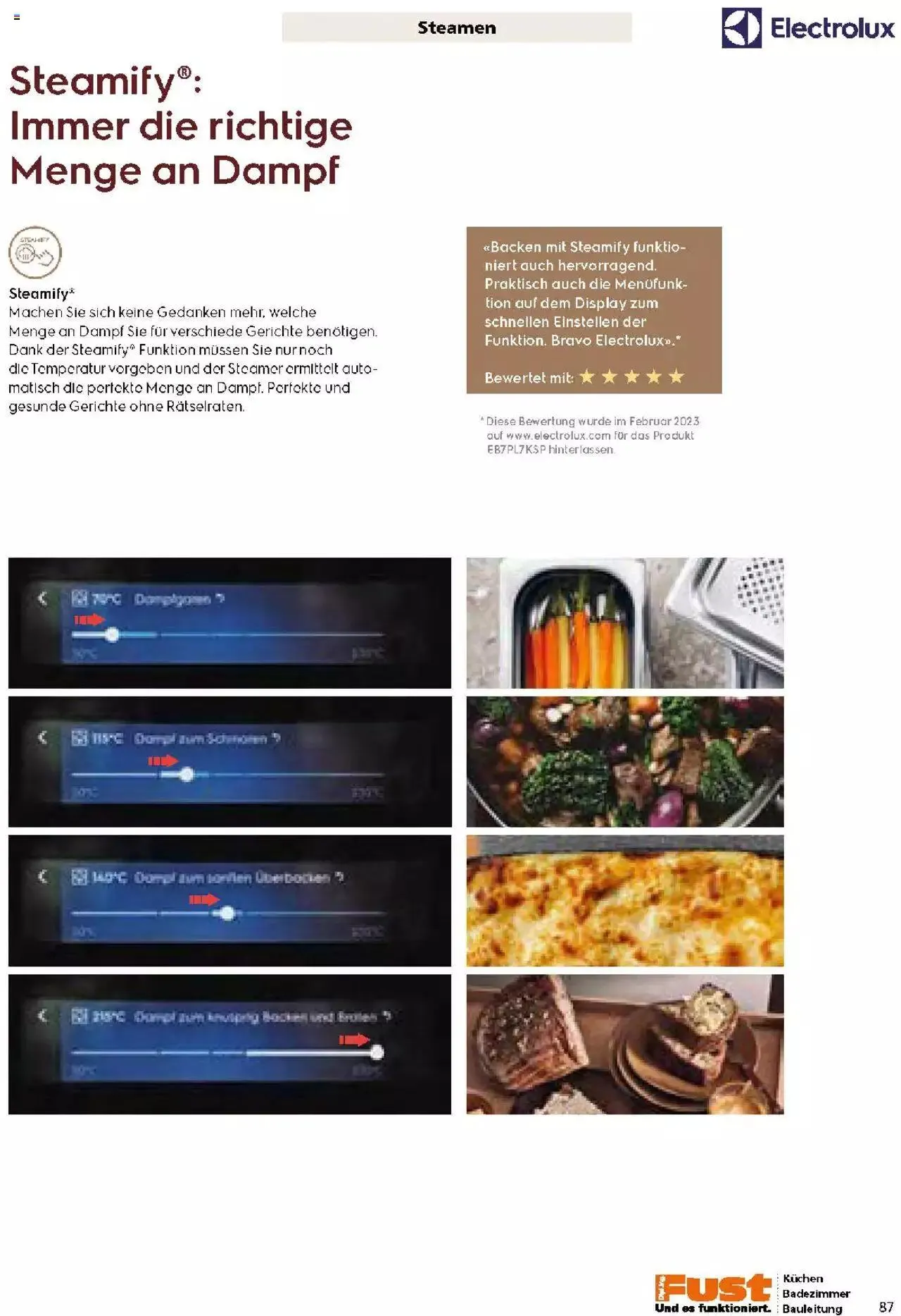 Fust Küchen- und Badezimmerprospekt von 4. März bis 31. Dezember 2024 - Prospekt seite 87